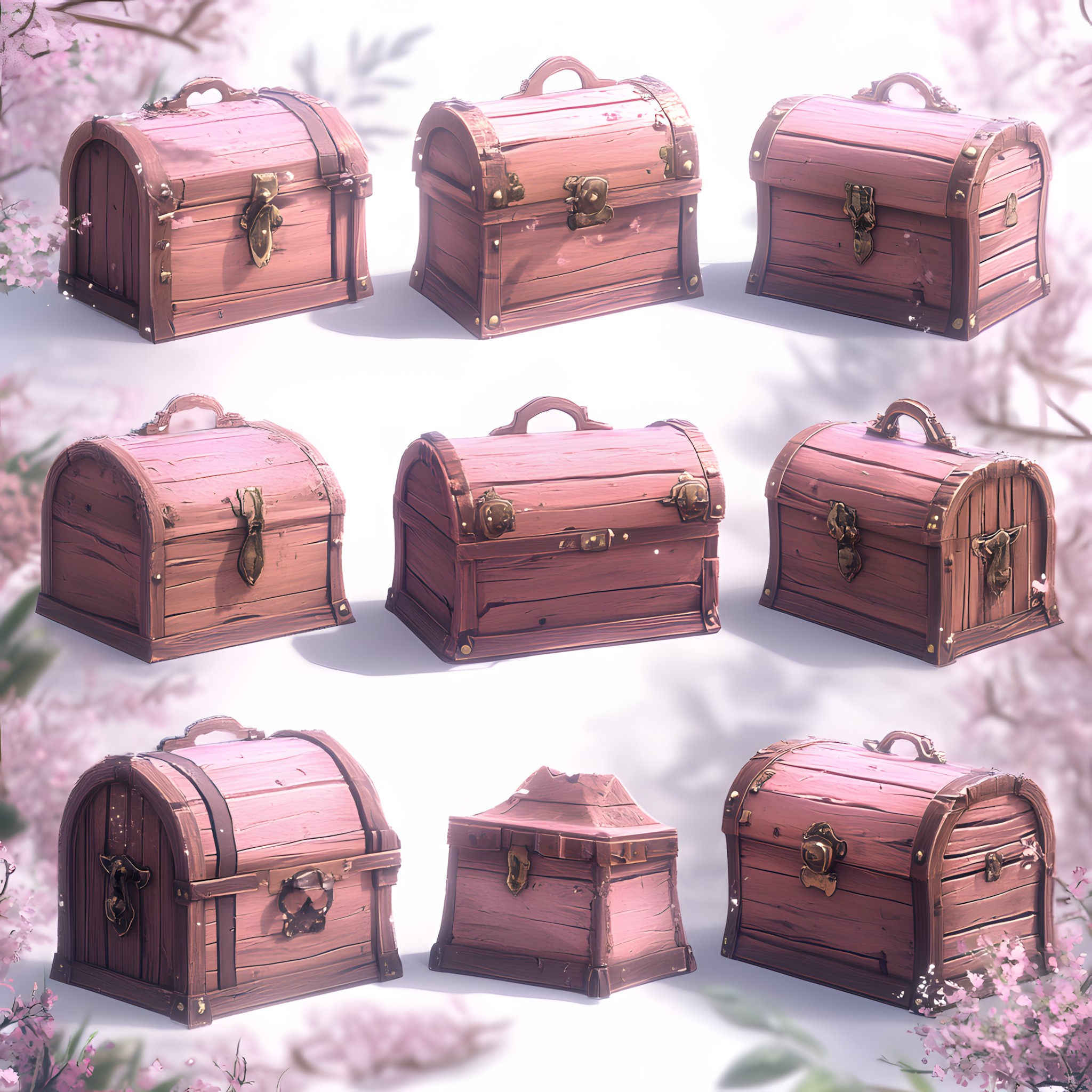 Treasure, Trunk, Chest, Box, Crate, Animation