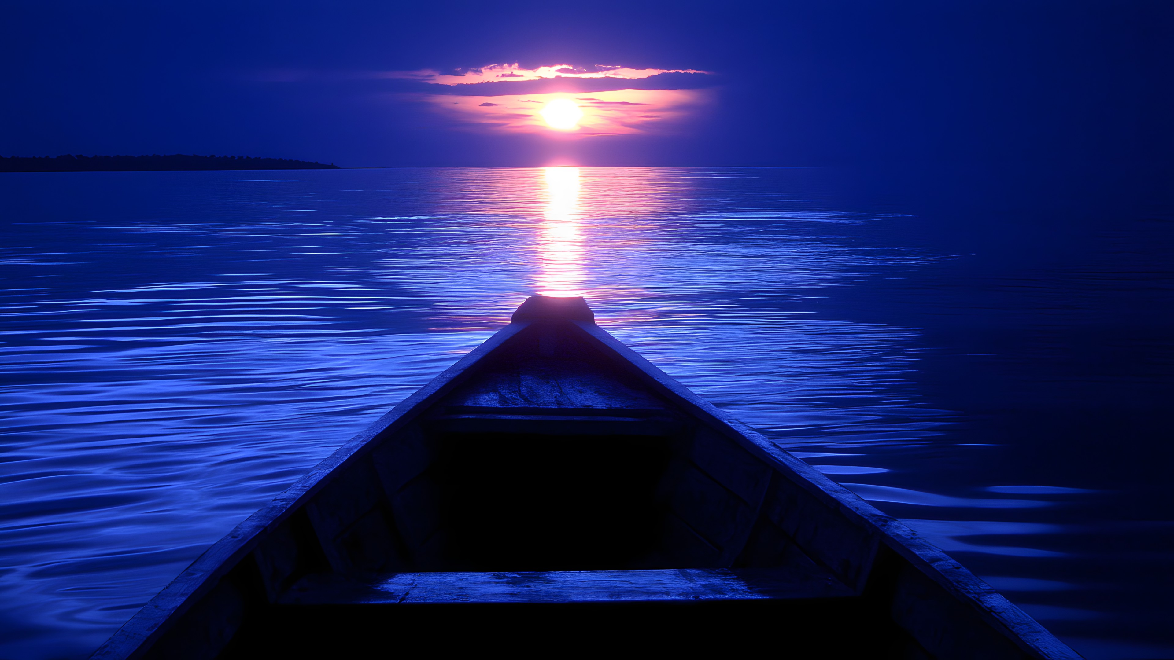 Blue, Boat, Horizon, Dusk, Liquid, Watercraft, Reflection, Boats and boating--Equipment and supplies, Evening, Ocean, Sea, Sunset, Lake, Afterglow, Canoe, Sunrise, Loch, Skiff, Dawn, Red sky at morning