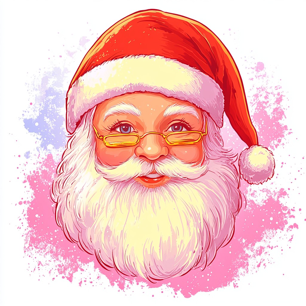 Facial hair, Happiness, Beard, Red, Moustache, Santa Claus, Headgear, Facial expression, Fictional character, Christmas Day, Smile, Holiday, Pleased, Costume Hat, Clip art, Graphics, Christmas Eve, Fur clothing, Animation