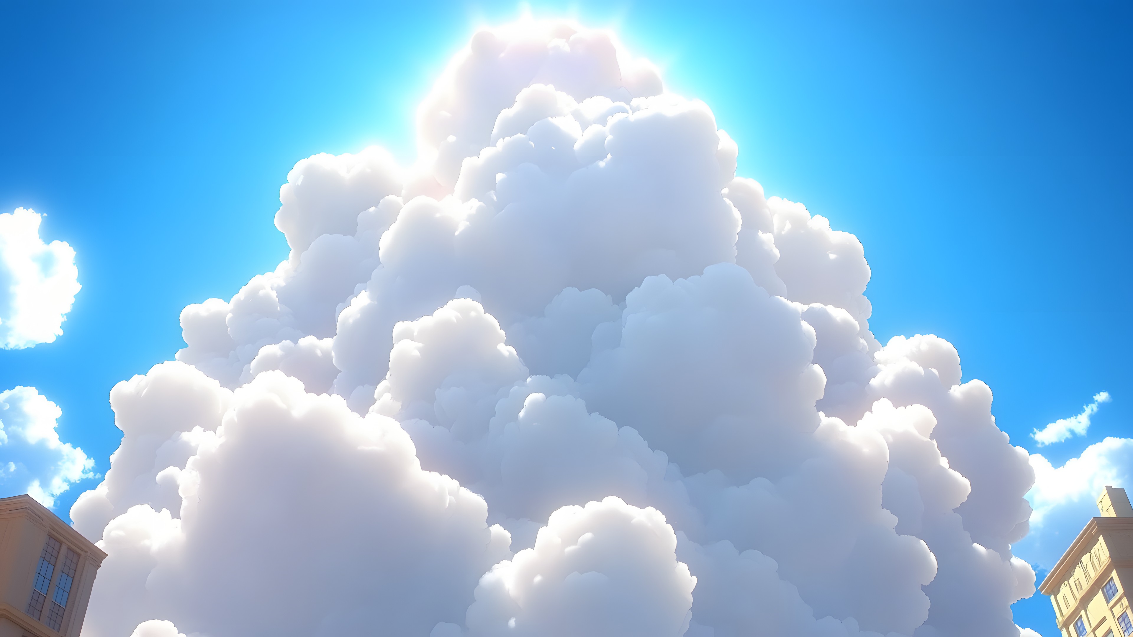 Blue, Cloud, Daytime, Cumulus, Meteorological phenomenon, Morning, Sunlight