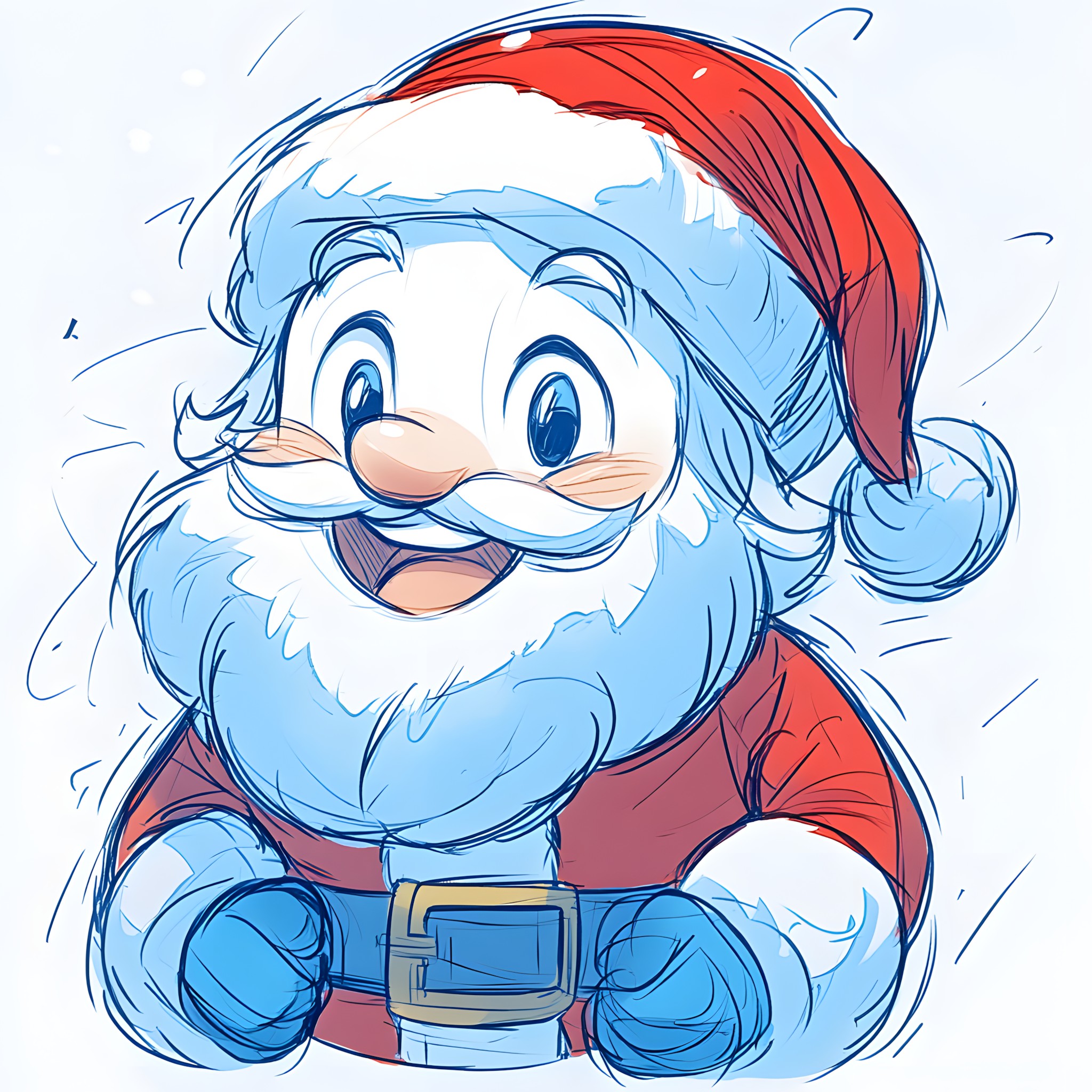 Facial expression, Fictional character, Santa Claus, Happiness, Cartoon, Facial hair, Beard, Moustache, Illustration, Animation, Pleased, Animated cartoon, Clip art, Graphics, Christmas Day, Child, Holiday, Costume Hat