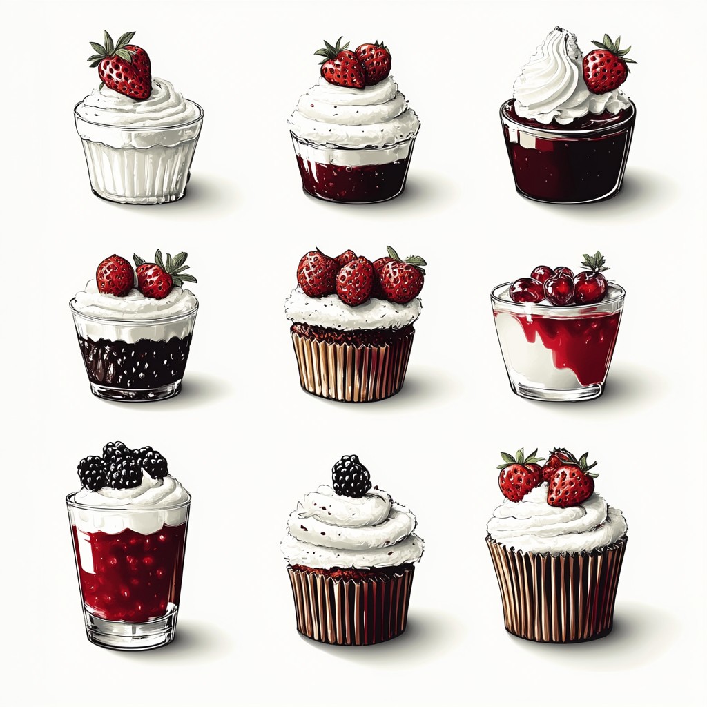 Cupcake, Baking Cup, Food, Ingredient, Dessert, Muffin, Cake decorating, Recipe, Cream, Baking, Serveware, Buttercream, Cake Decorating Supply, Finger food, Dairy product, Berry, Icing, Sugar cake, Superfood, Bake sale
