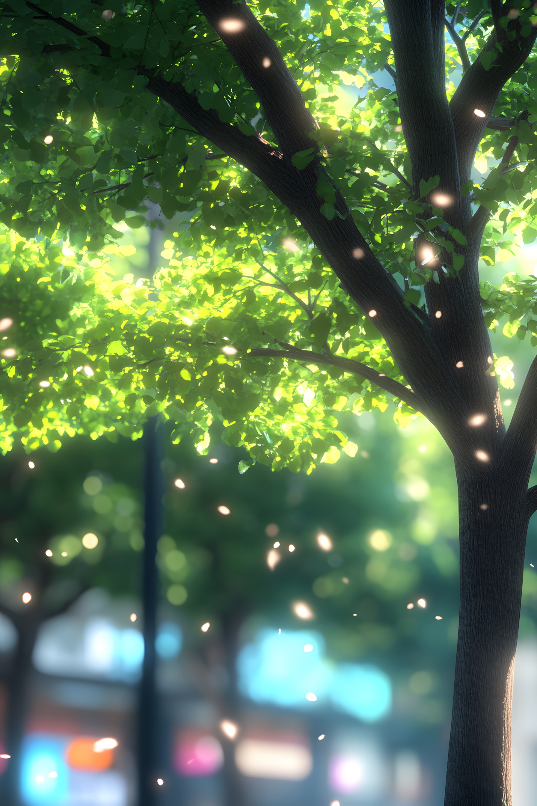 Branch, Twig, Sunlight, Spring, Woody plant, Backlighting, Lens flare, Night