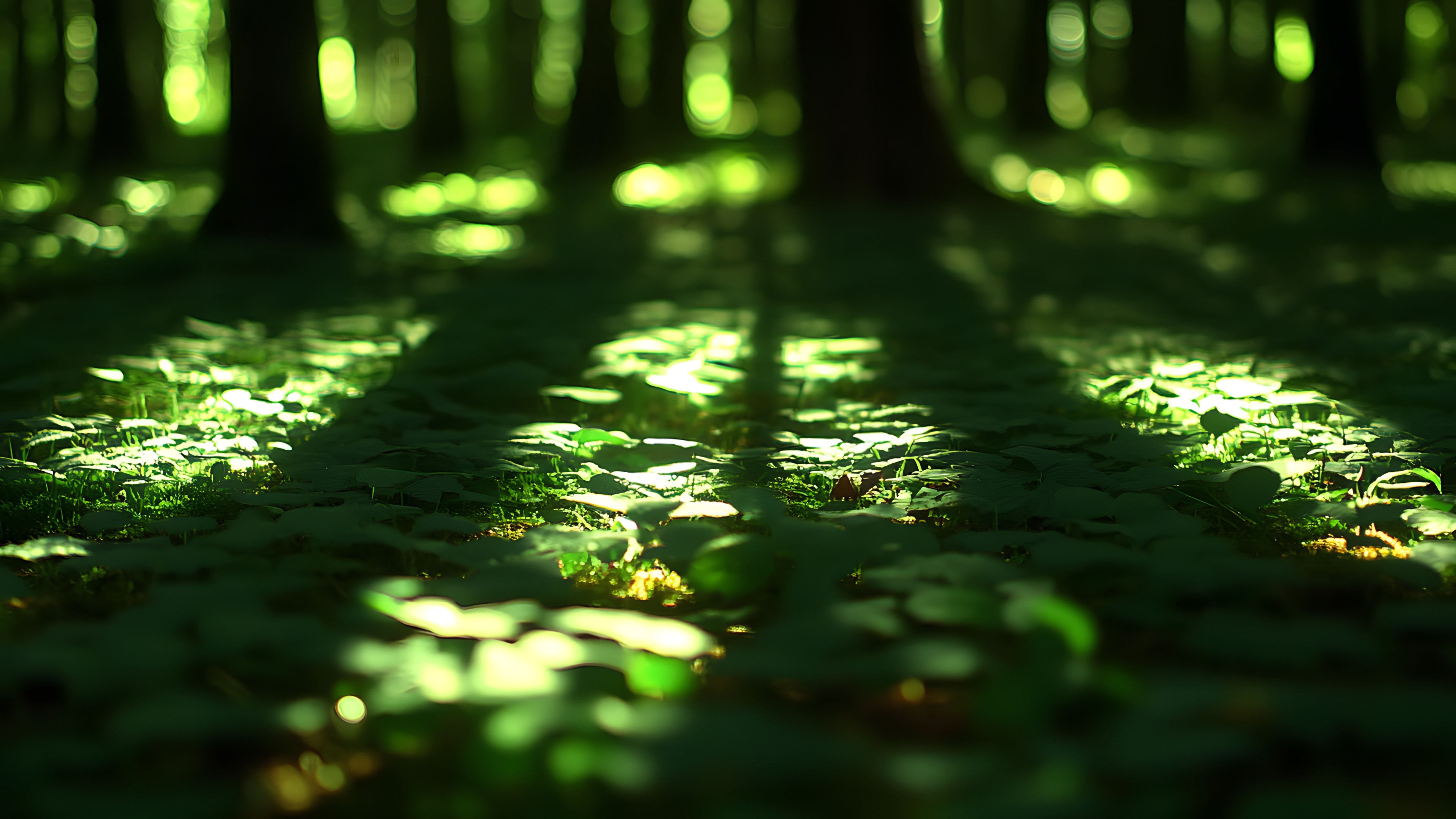 Green, Natural environment, Leaf, Wood, Forest, Trunk, Sunlight, Woodland, Groundcover, Grove, Northern hardwood forest, Old-growth forest, Jungle, Temperate broadleaf and mixed forest, Shadow, Valdivian temperate rain forest, Shade, Tropical and subtropical coniferous forests, Backlighting, Vascular plant