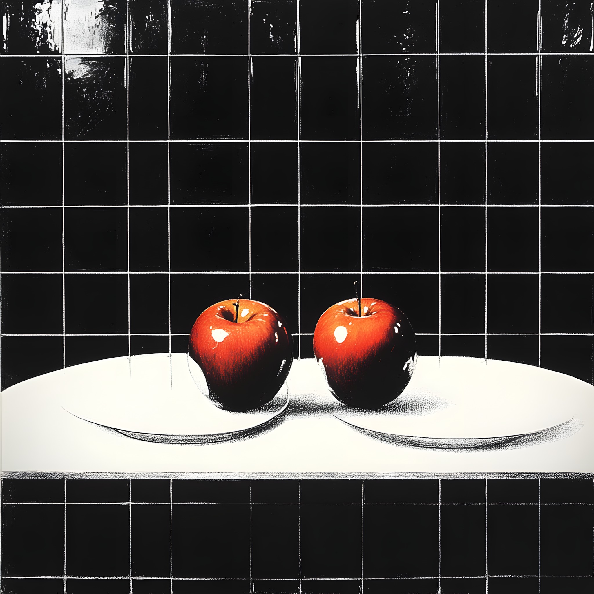 Produce, Fruit, Natural foods, Still life photography, Reflection, Apple, Still life, Apples