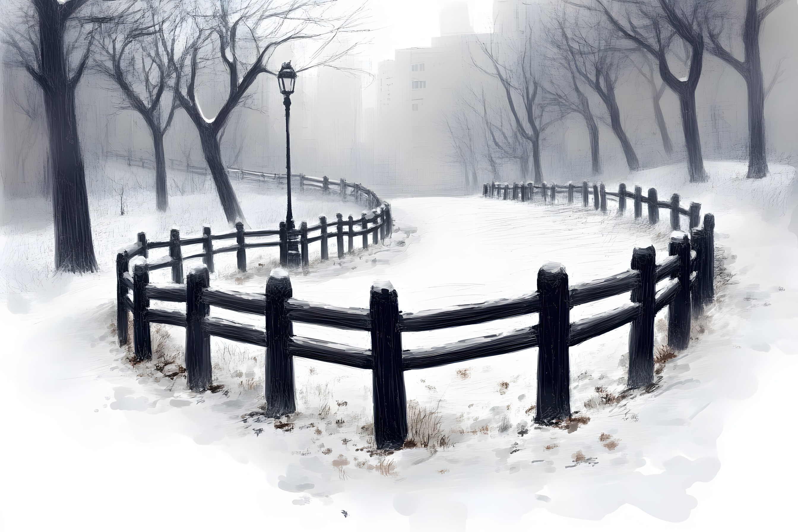 Winter, Snow, atmospheric phenomenon, Fence, Fog, Freezing, Mist, Frost, Precipitation, Morning, Split-rail fence, Winter storm, Home Fencing, Haze, Blizzard, Bridge, Ice, Picket fence