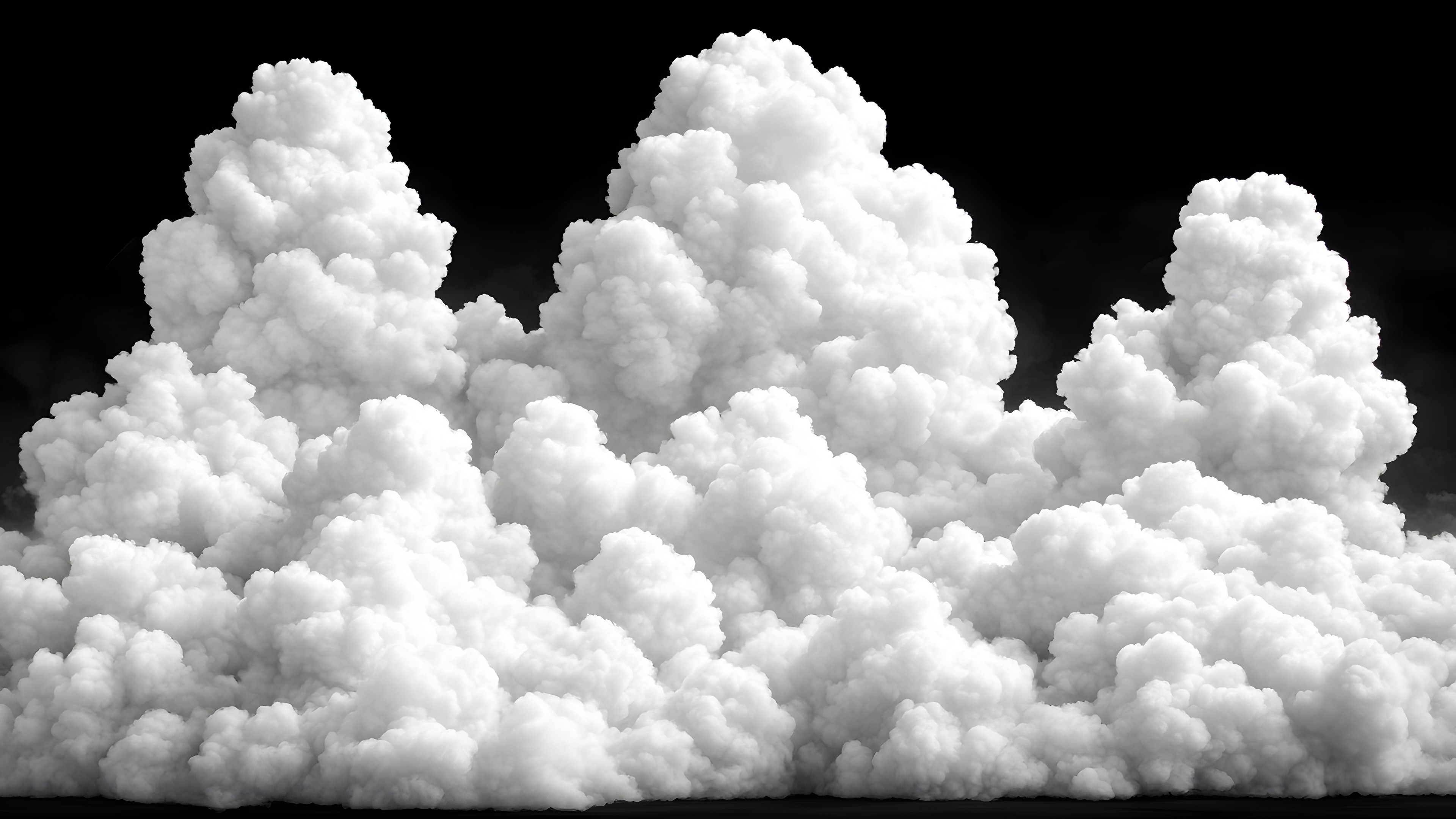 Cloud, White, Cumulus, Monochrome photography, Meteorological phenomenon, Black and white, Still life photography