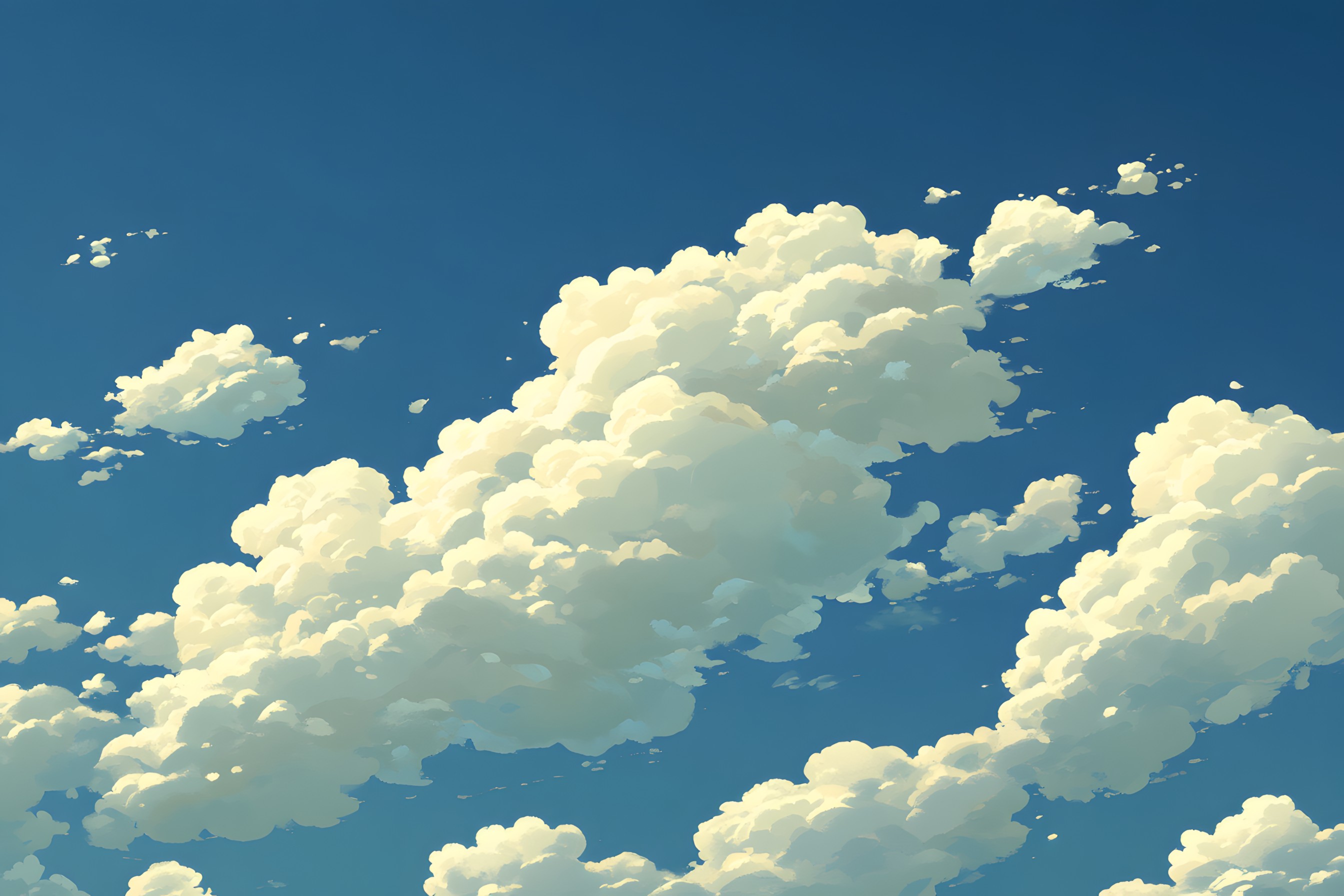 Blue, Cloud, Cumulus, Meteorological phenomenon, Animation, Graphics