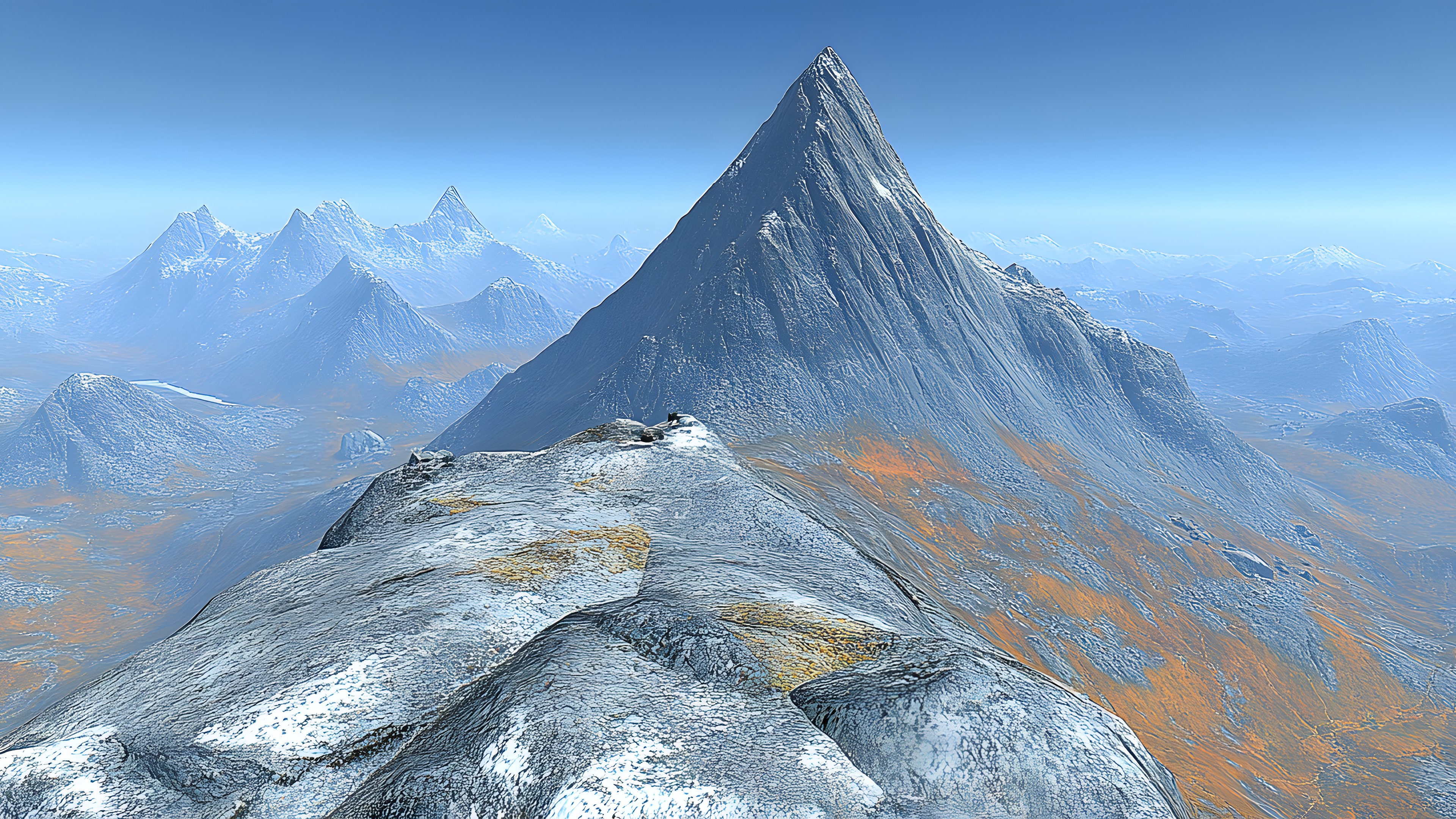 Mountain, Mountainous landforms, Mountain range, Glacial landform, Highland, Ridge, Terrain, Hill, Summit, Winter, Alps, Arête, Snow, Geological formation, Nunatak, Fell, Massif, Glacier, Batholith, Valley