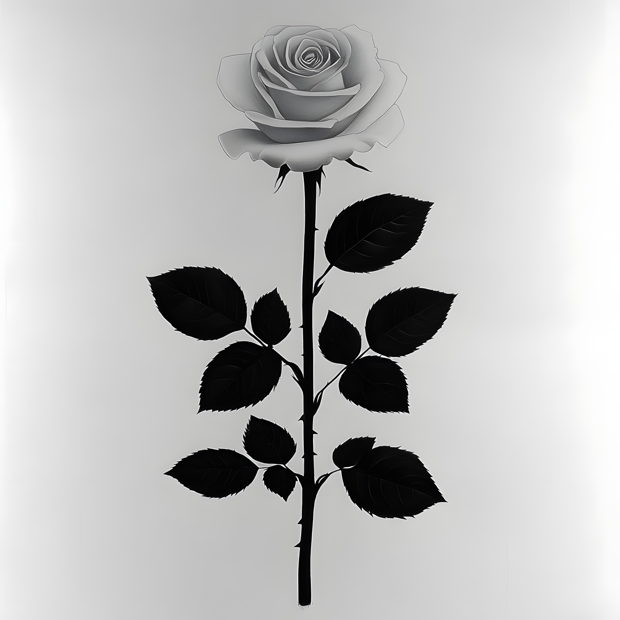 White, Monochrome photography, Petal, Garden roses, Black and white, Rose family, Monochrome, Rose, Floribunda, Hybrid tea rose, Cut flowers, Floristry, Wall sticker, Pedicel