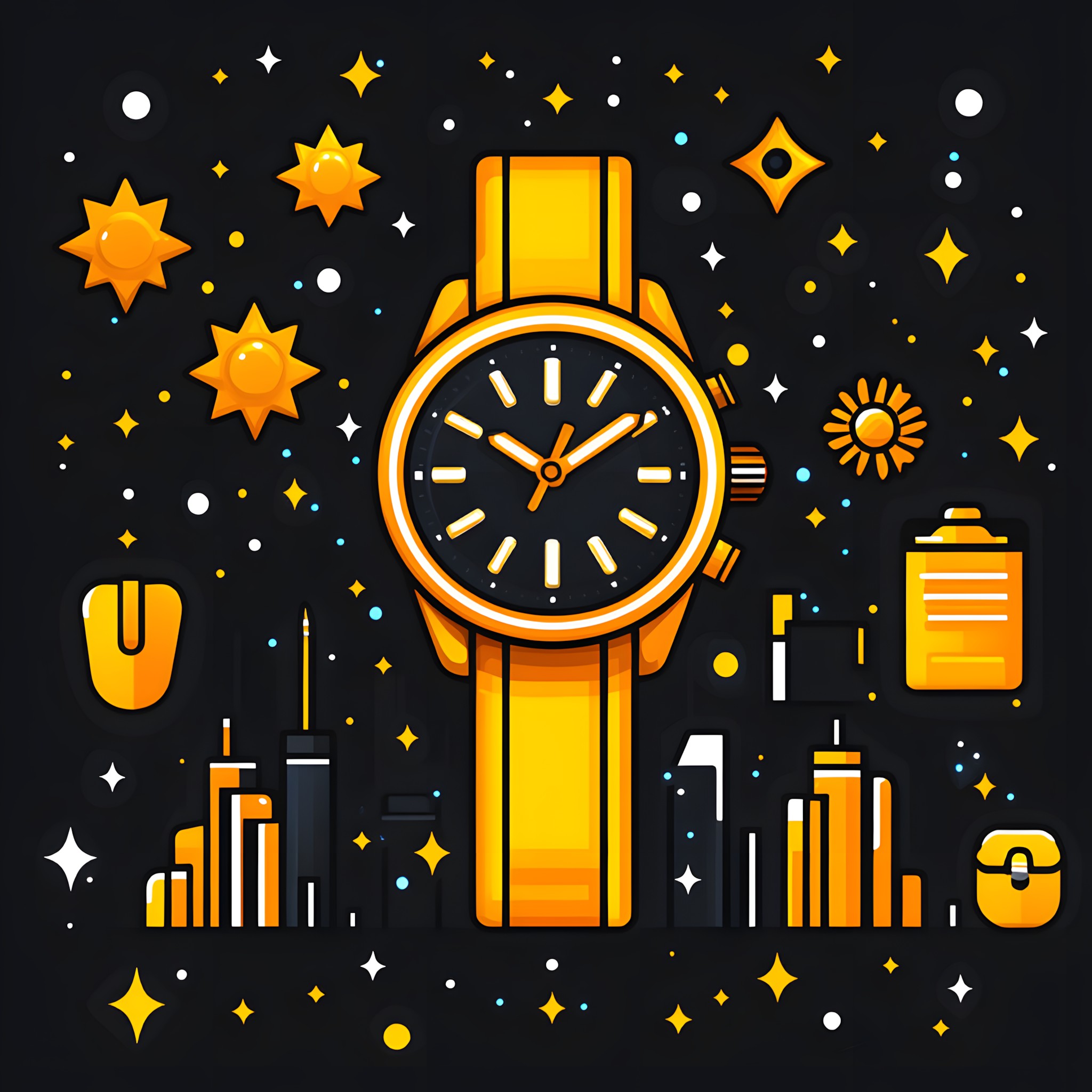 Watch, Orange, Clip art, Graphics, Symbol, Clock, Graphic design, Analog watch, Icon