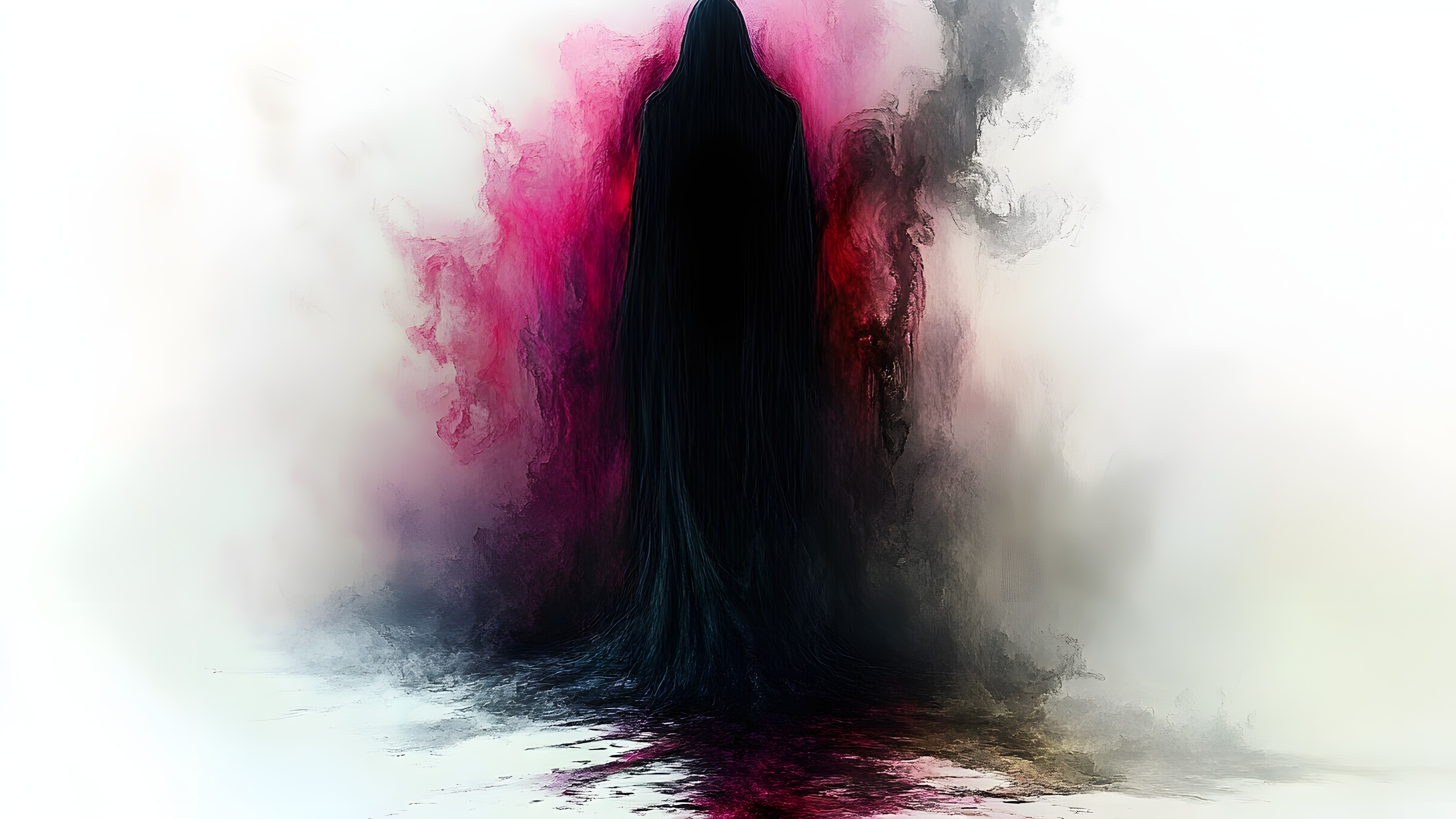 Red, Fictional character, Cloak, Mist, CG artwork, Graphics, Fog, Haze, Cape