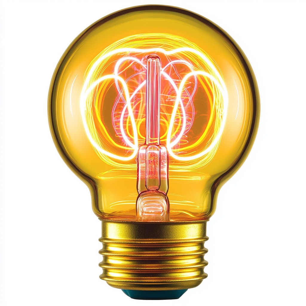 Yellow, Orange, Light Bulb, Incandescent light bulb