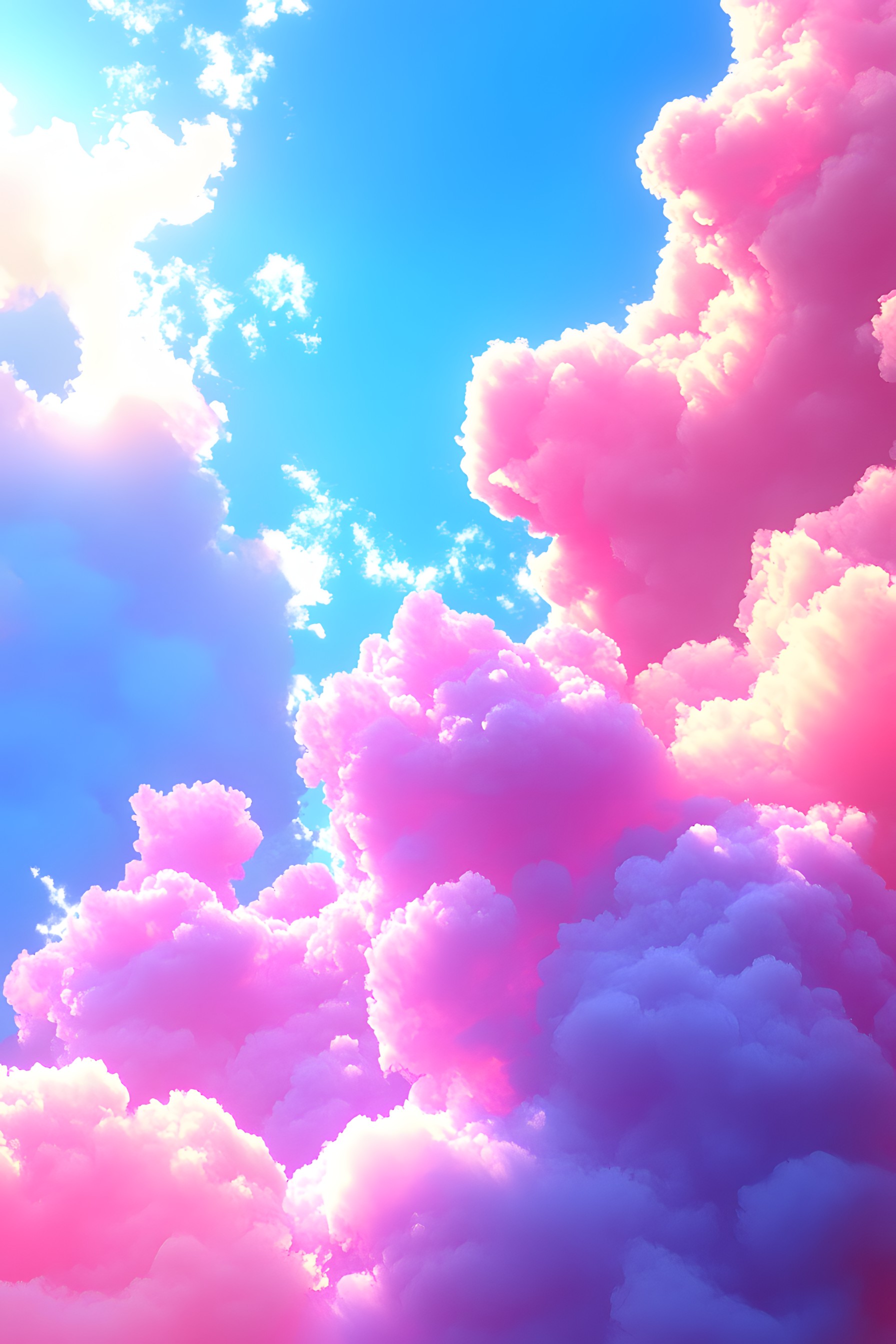 Blue, Cloud, Pink, Cumulus, Meteorological phenomenon, Purple