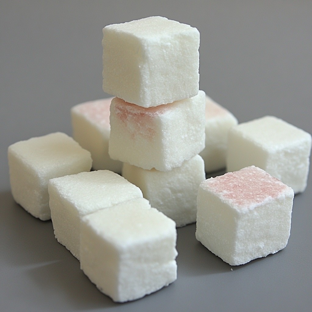 Food, Ingredient, Marshmallow, Dessert, Table sugar, Sugar, Recipe, Saccharin, Sugar substitute, Turkish delight, Dairy product, Dolly mixture, Food additive