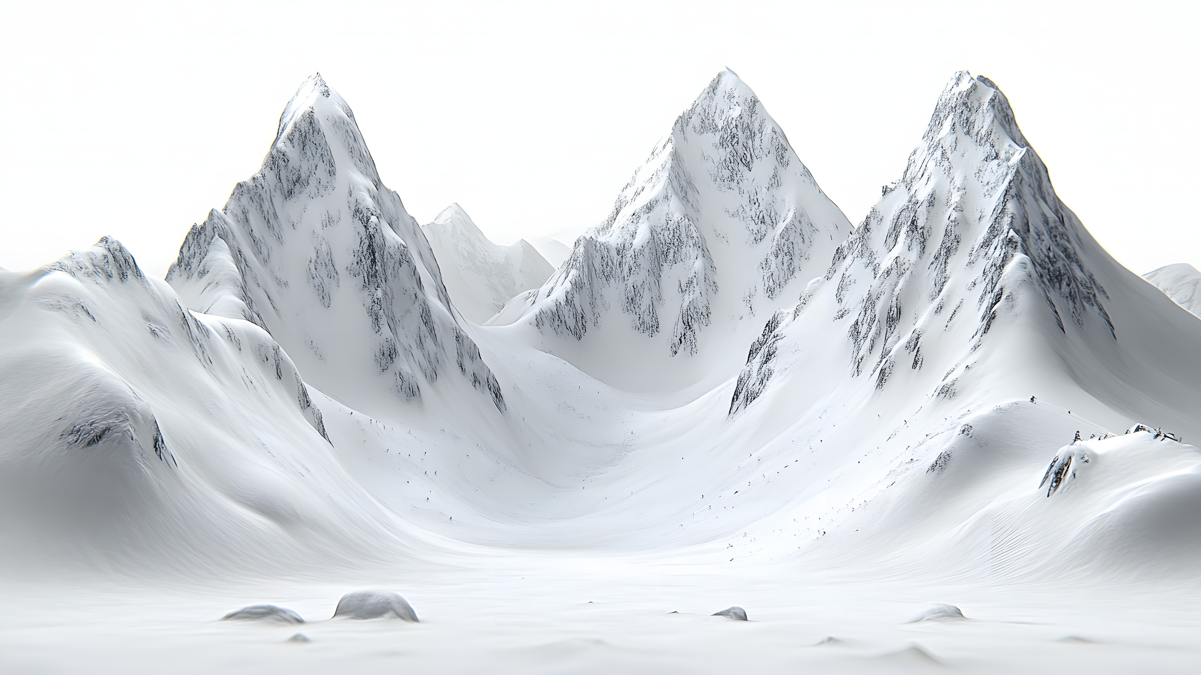 Mountainous landforms, Snow, Mountain, Winter, Glacial landform, Terrain, atmospheric phenomenon, Ice cap, Mountain range, Freezing, Summit, geological phenomenon, Alps, Glacier, Nunatak, Ridge, Massif, Ice, Arête, Arctic