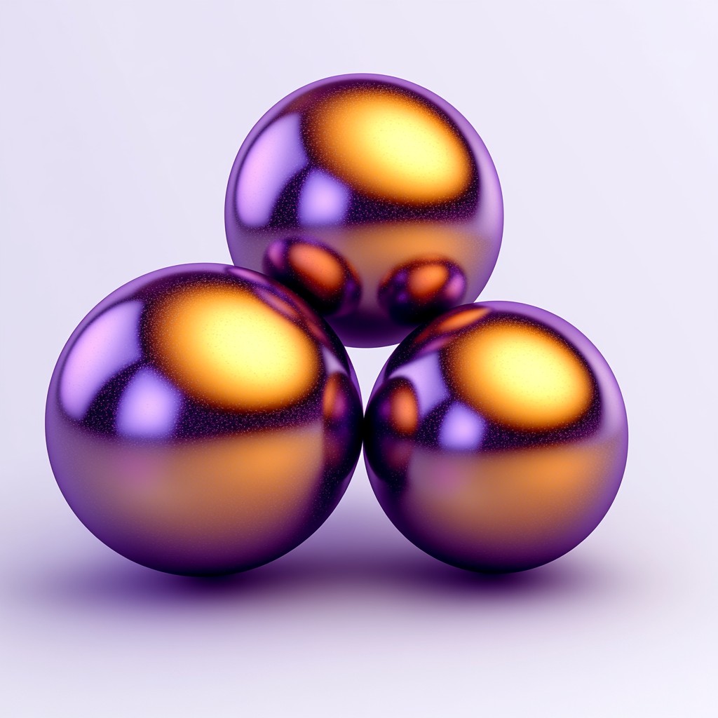 Purple, Sphere, Silver, Natural material, Ball