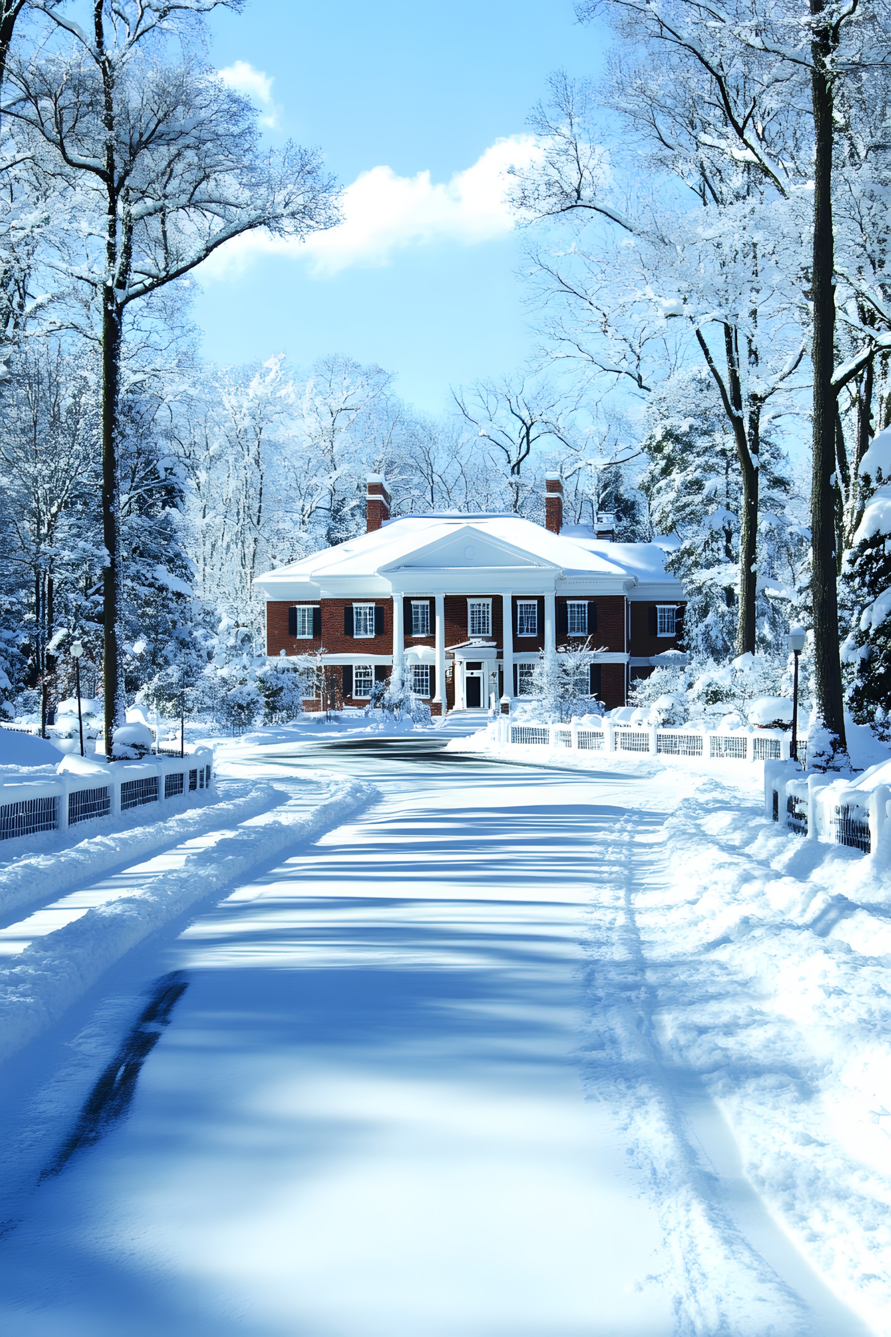 Winter, Snow, Home, Freezing, Cottage, Frost, Evergreen, Mansion, Historic house, Precipitation, Conifers, Pine family, Larch, Pine, Fir