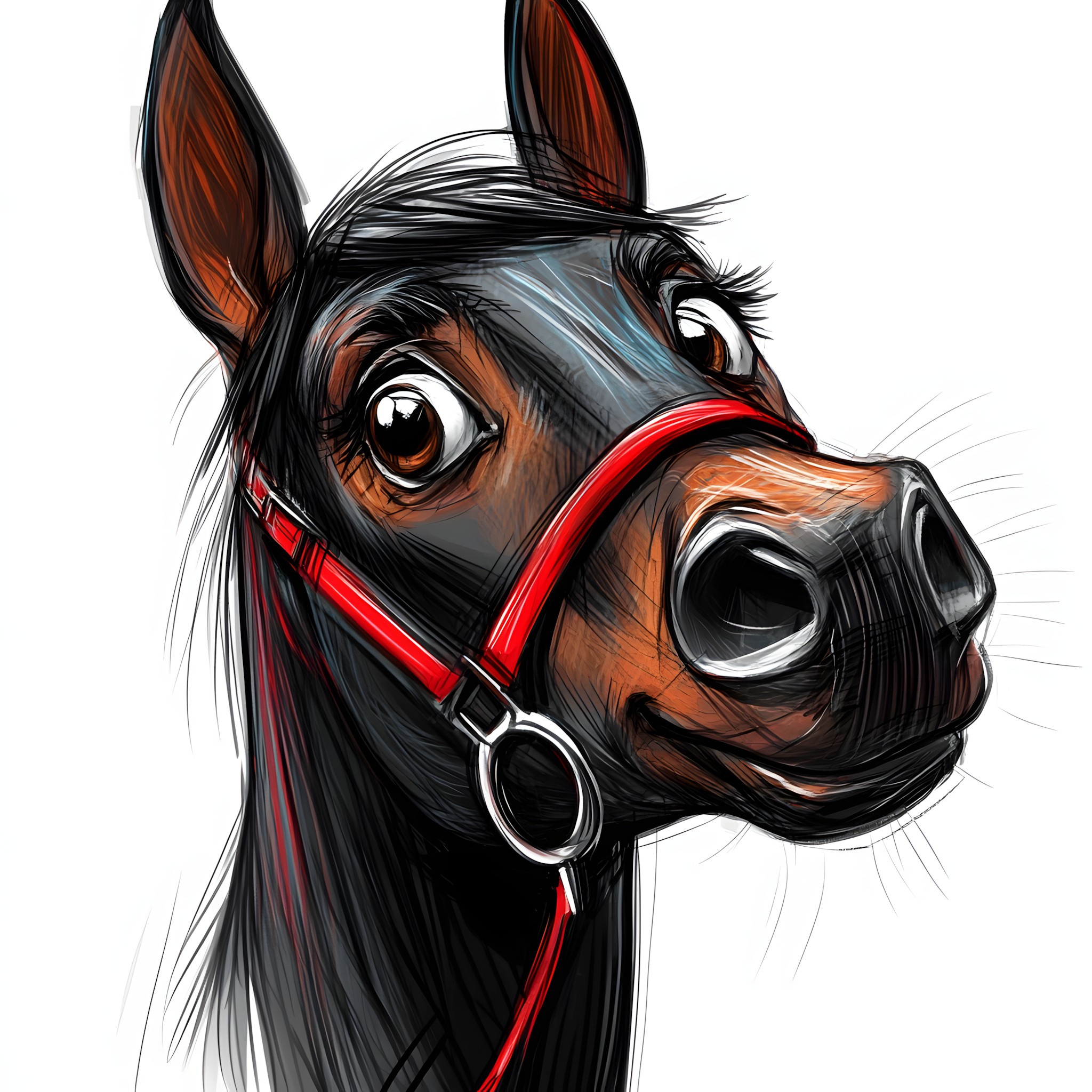 Horse, Working animal, Snout, Bridle, Mane, Mare, Clip art, Pack animal, Stallion, Horse Supplies, Livestock, Mustang, Animation, Bit