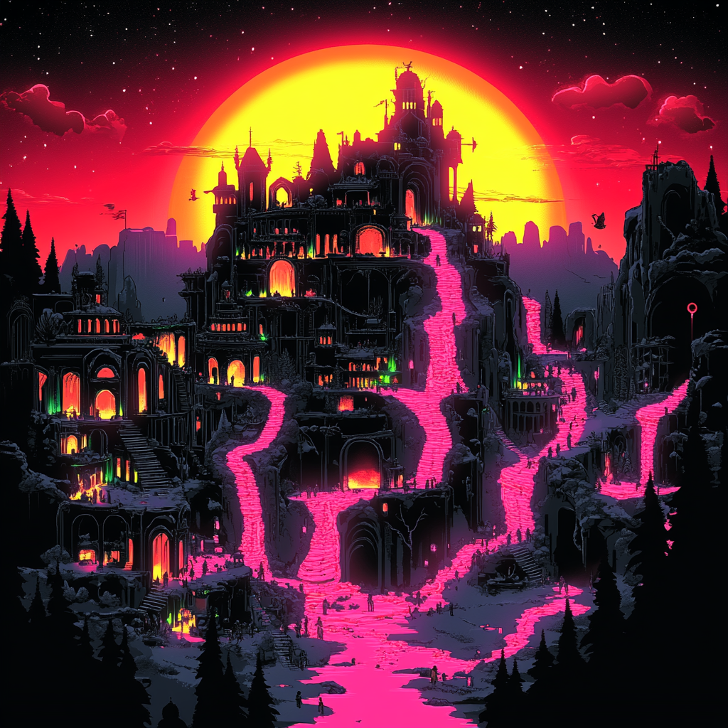 Night, Midnight, Animation, Graphic design, Graphics, Fictional character