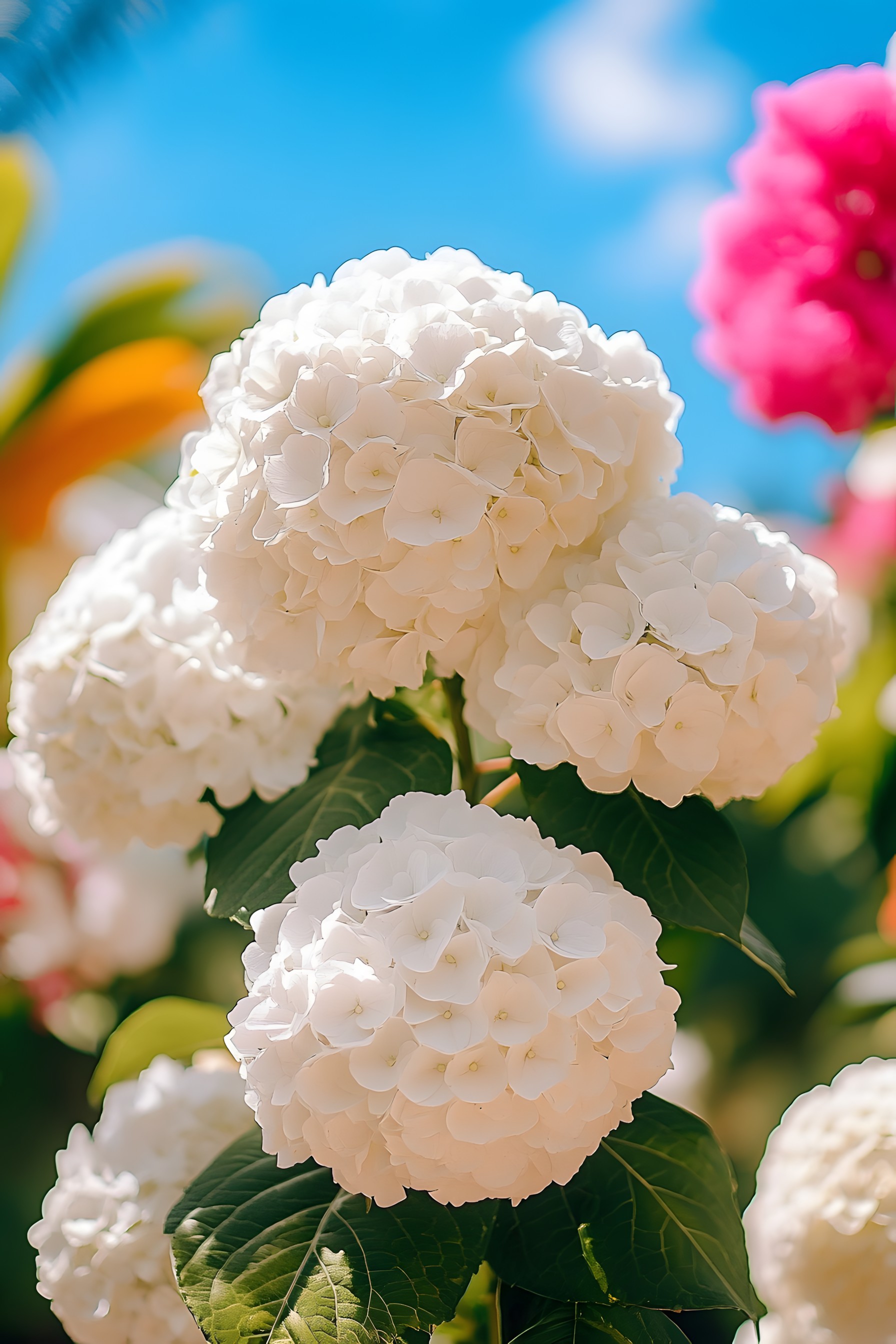 Flower, Petal, Yellow, Pink, Flowering plant, Close-up, Plant stem, Hydrangea, Hydrangeaceae, Wildflower, Blossom, Perennial plant, Cornales, Geraniums, Forb, Touch-me-not