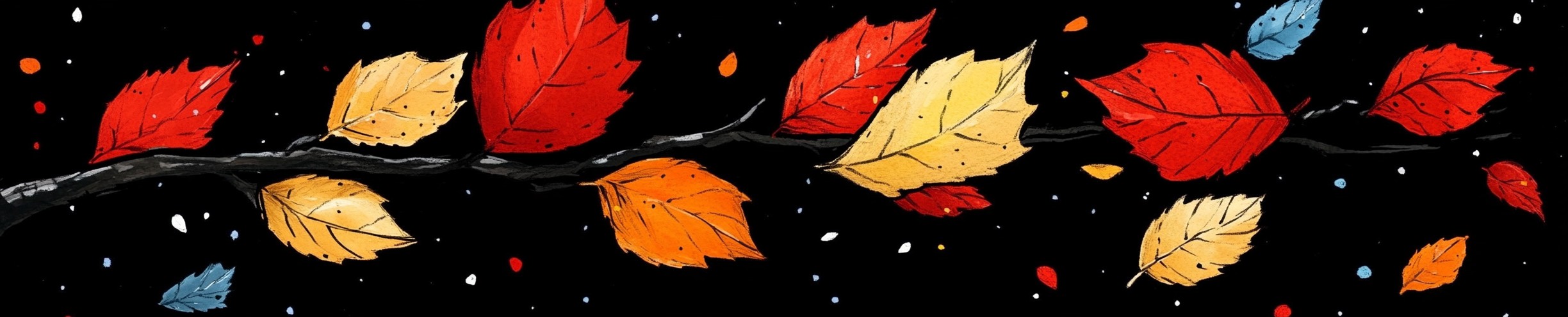 Red, Orange, Graphics, Autumn