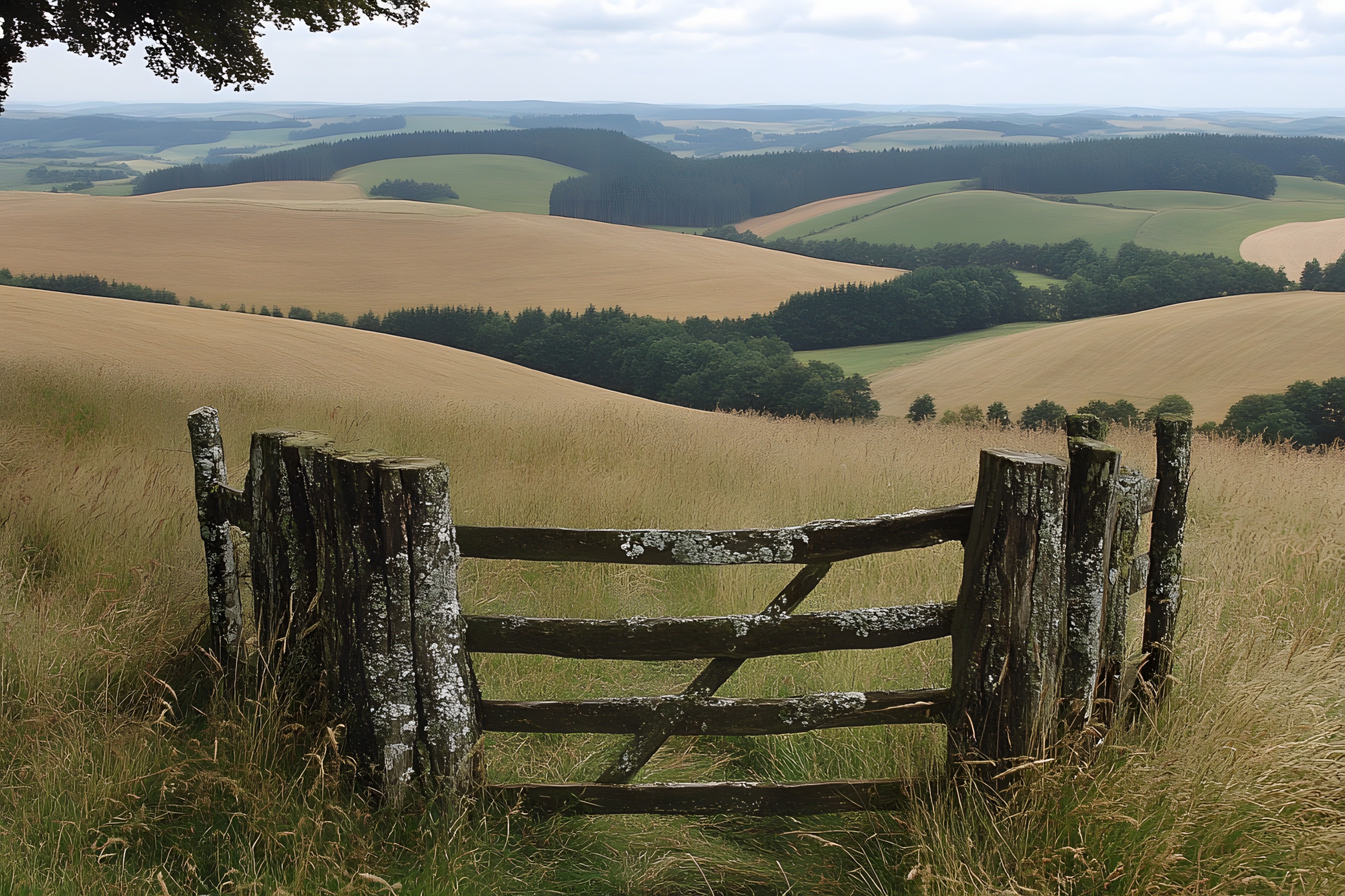 Grassland, Hill, Fence, Field, Plain, Prairie, Pasture, Split-rail fence, Steppe, Meadow, Home Fencing, Ranch, Croft, Farm, Agriculture, Shadow, Savanna