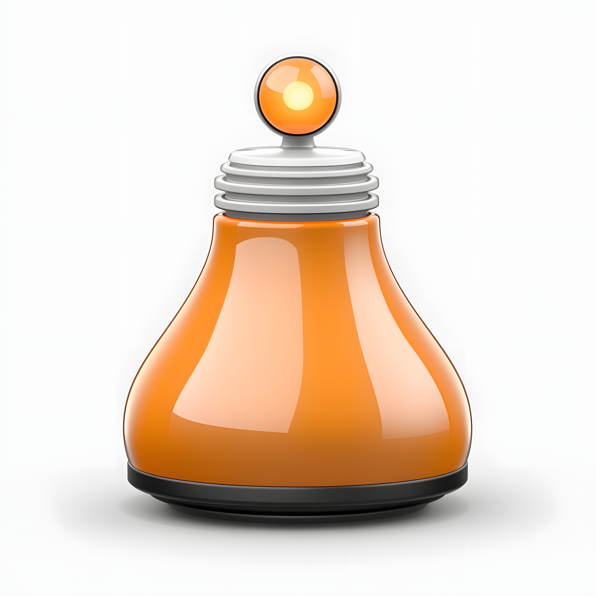 Orange, Incandescent light bulb, Plastic, Light Bulb