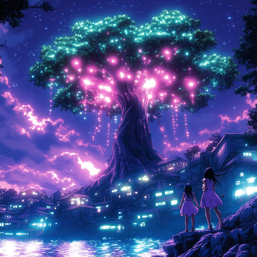 Night, Purple, Midnight, Animation
