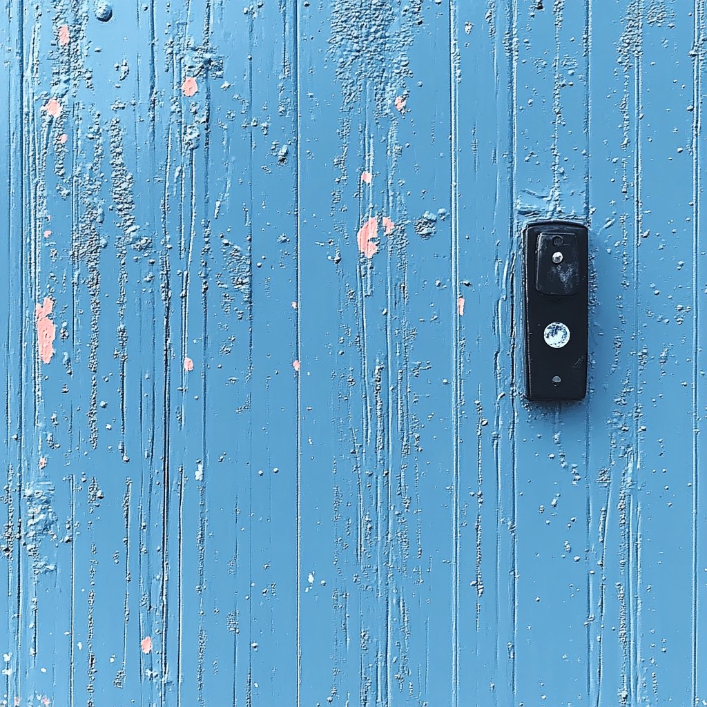 Blue, Wood, Household hardware, Paint, Plank, Door handle, Lock and key, Handle