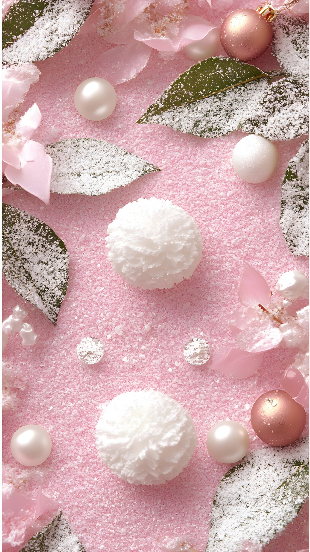 Pink, Natural material, Winter, Christmas decoration, Glitter, Christmas ornament