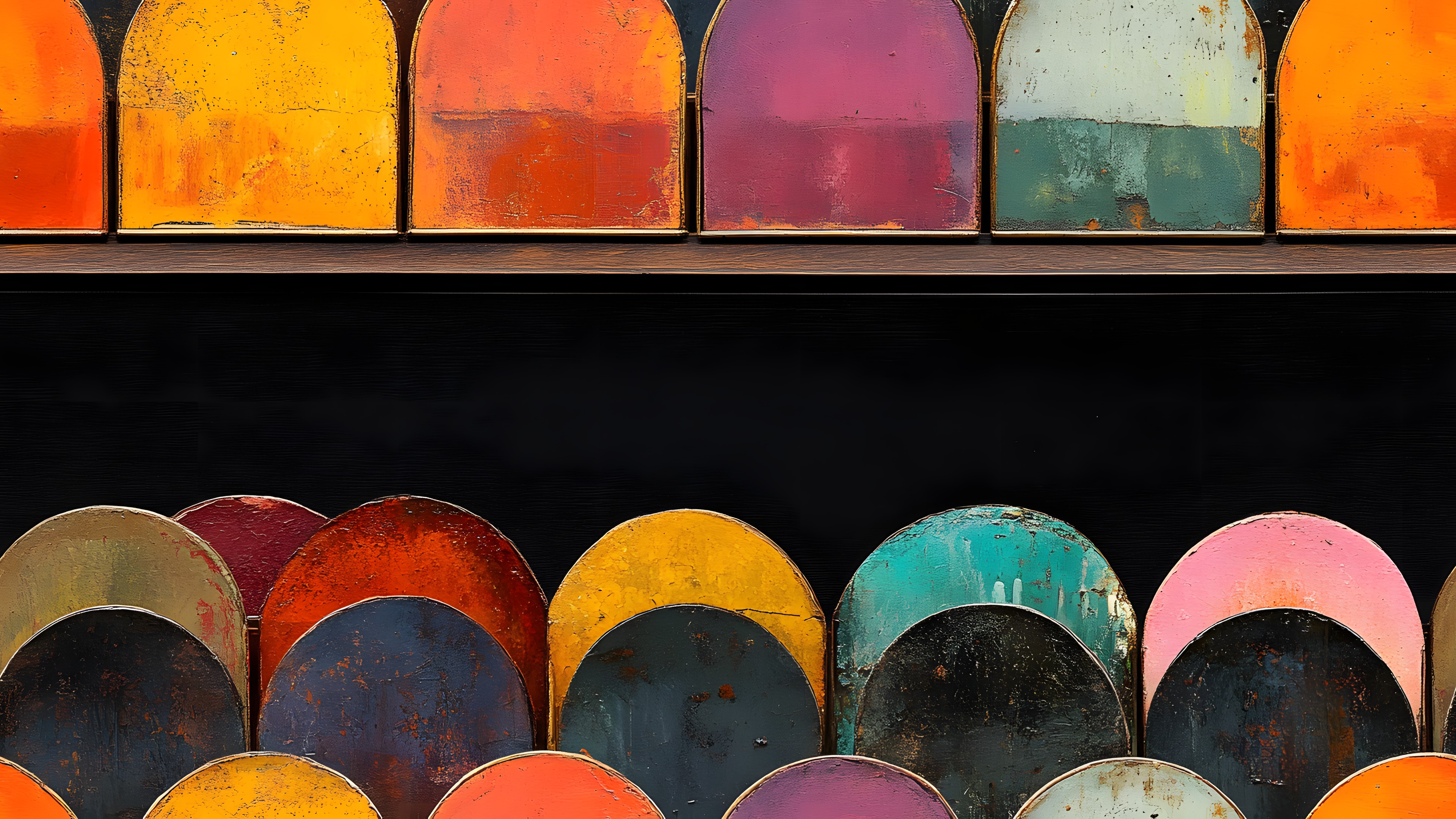 Red, Yellow, Orange, Paint, Still life photography, Still life, Acrylic paint