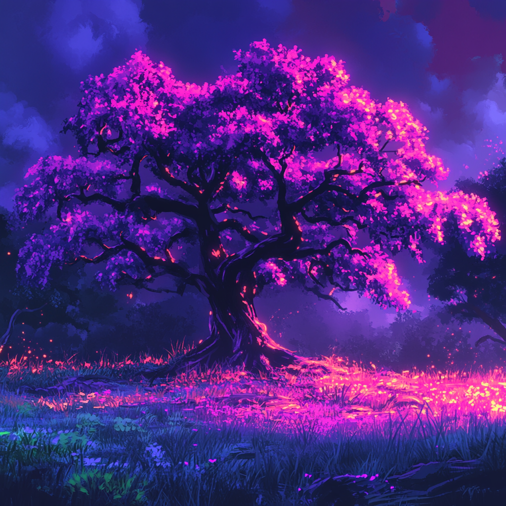 Branch, Pink, Night, Purple, Woody plant, Twig, Wallpaper