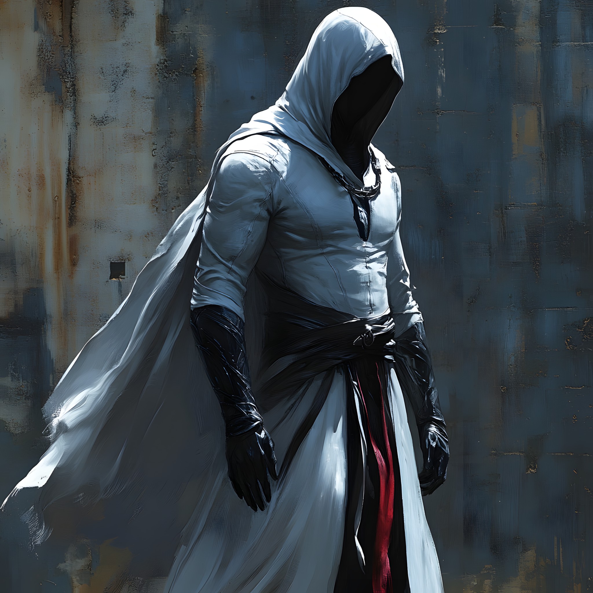 Hood, Fictional character, Cloak, Costume, CG artwork, Animation, Fiction, Armour