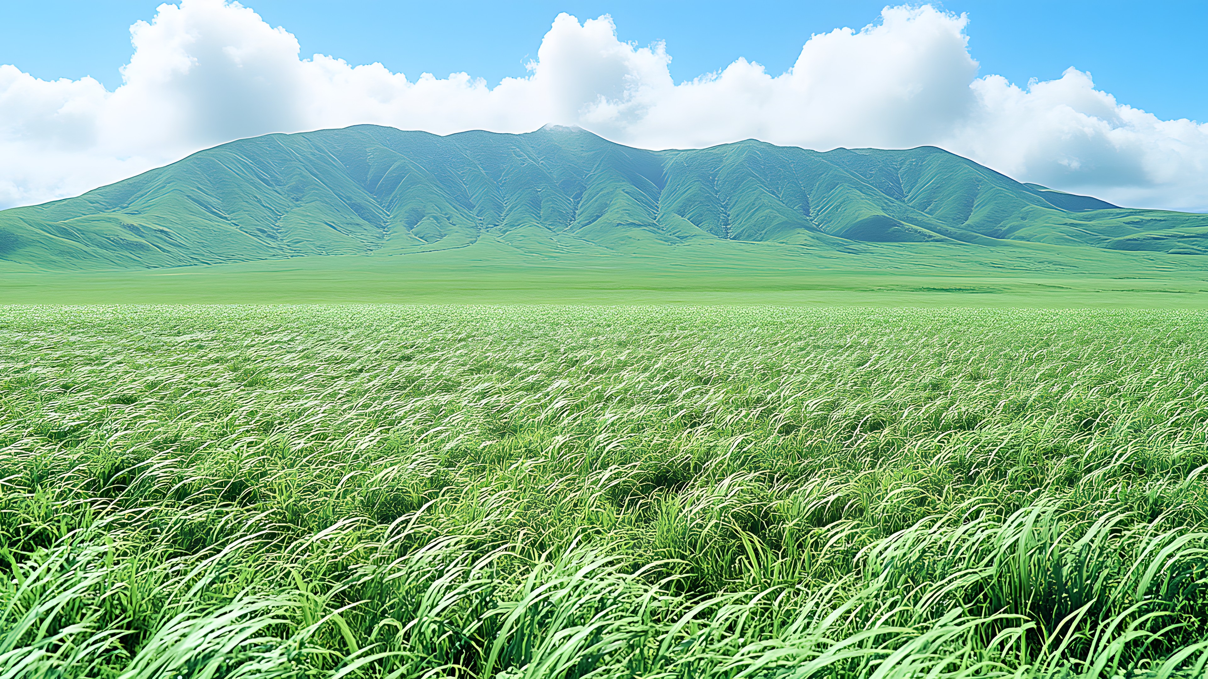 Grass, Grassland, Natural landscape, Field, Ecoregion, Hill, Plain, Prairie, Steppe, Agriculture, Grasses, Meadow, Pasture, Mountain range, Crop, Paddy field, Plantation, Herbaceous plant, Ridge, Valley
