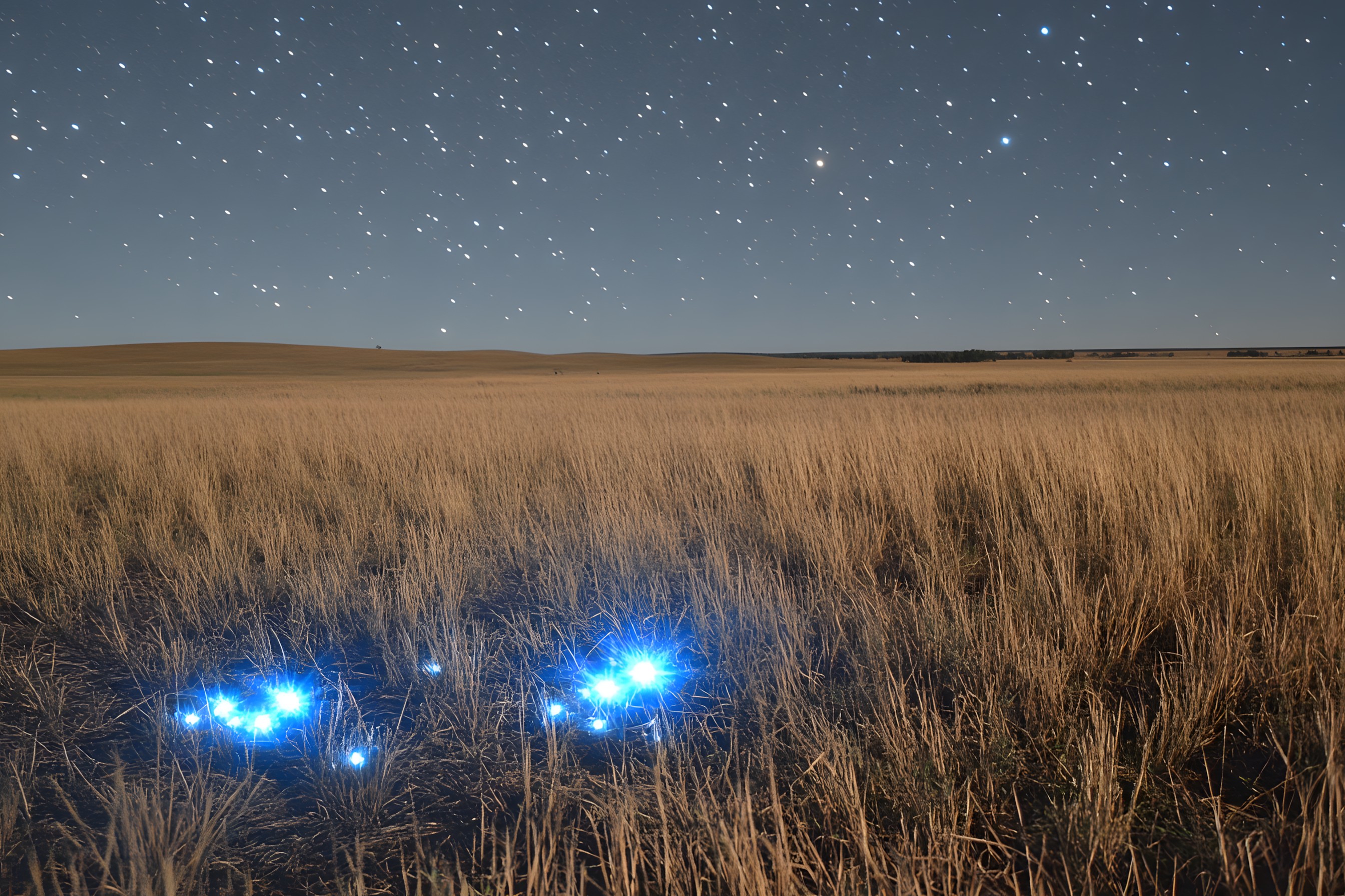 Astronomical object, Ecoregion, Star, Night, Prairie, Field, Constellation, Steppe, Astronomy, Savanna, Agriculture, Galaxy