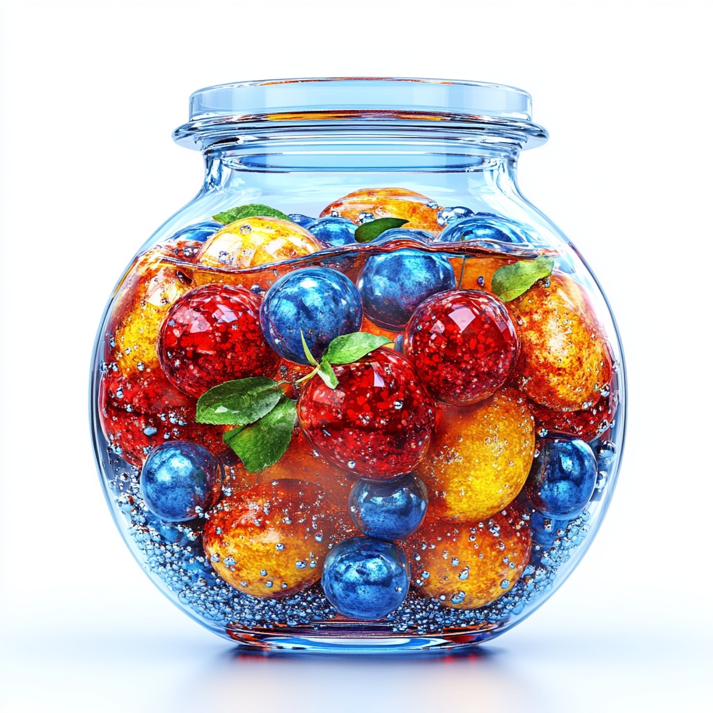 Produce, Ingredient, Fruit, Food, Glass, Food storage containers, Mason jar, Lid, Natural foods, Berry, Candy, Superfood