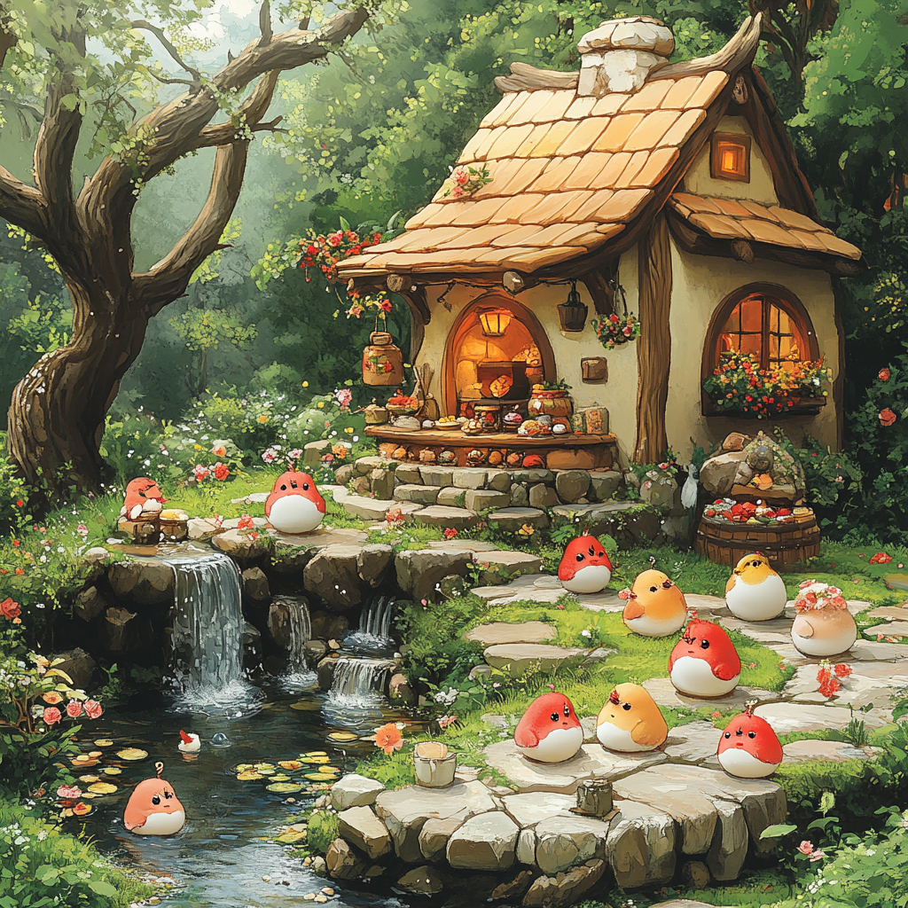 Hut, Fungus, Animation, Garden, Design, Mushroom, Animated cartoon, Toy, Agaric