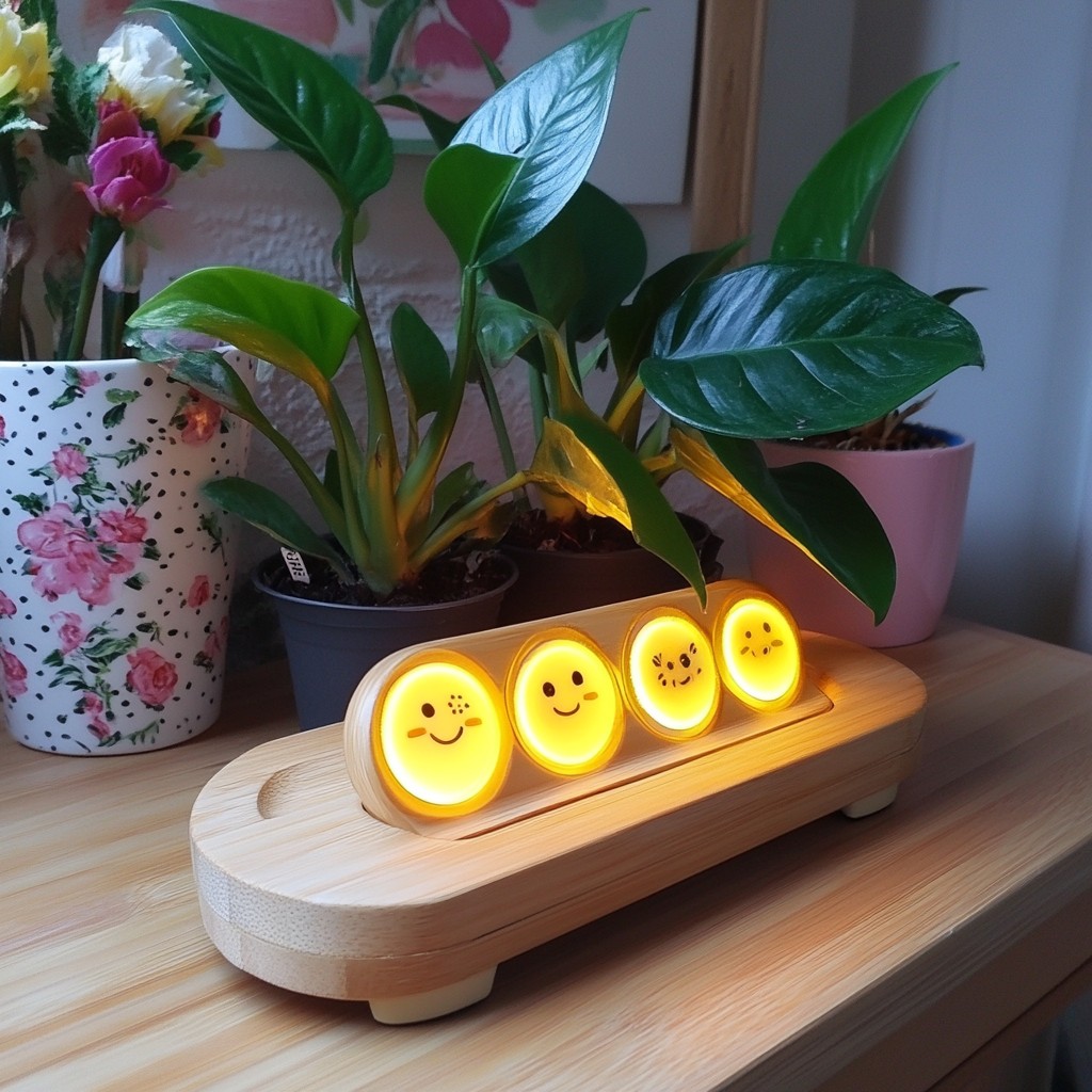 Emoticon, Smiley, Happiness, Plastic, Hardwood, Flowerpot, Houseplant, Toy, Wood flooring