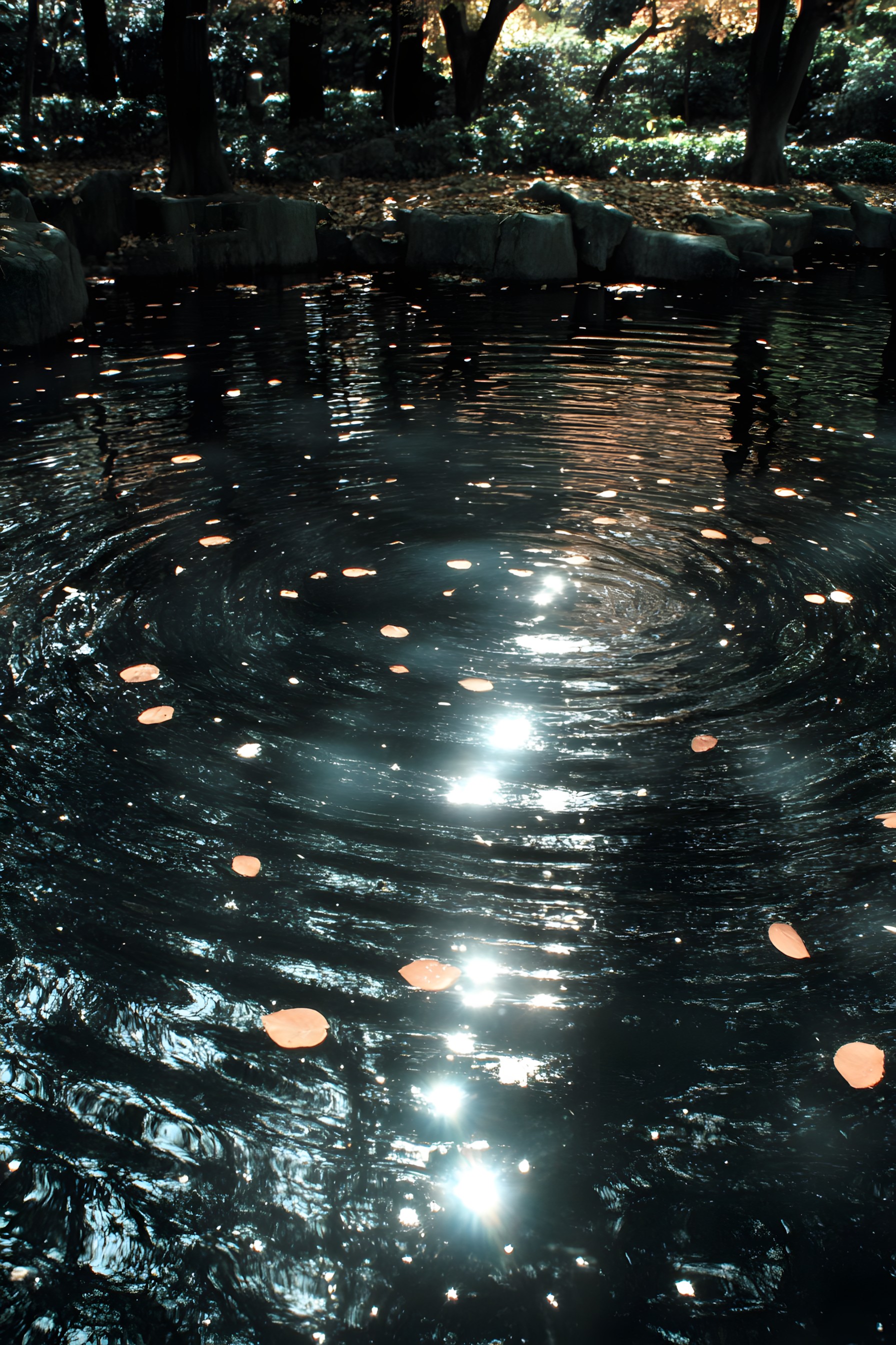 Water, Fluid, Watercourse, Reflection, Pond, Night, Bayou, Evening, Shadow, Water feature