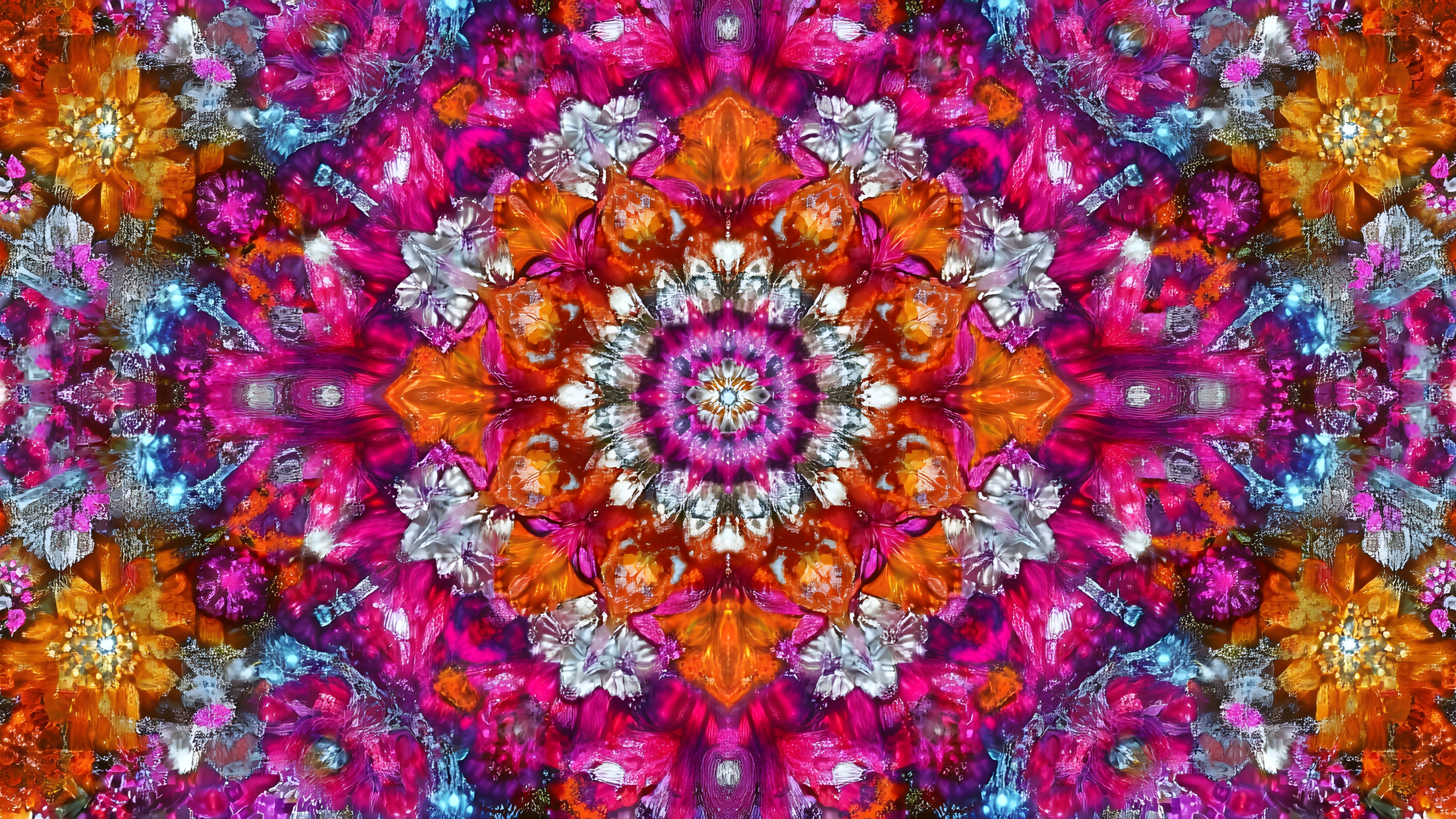 Red, Pink, Orange, Visual arts, Purple, Fractal art, Symmetry, Creative arts, Design, Motif, Graphics, Graphic design, Floral design, Psychedelic art
