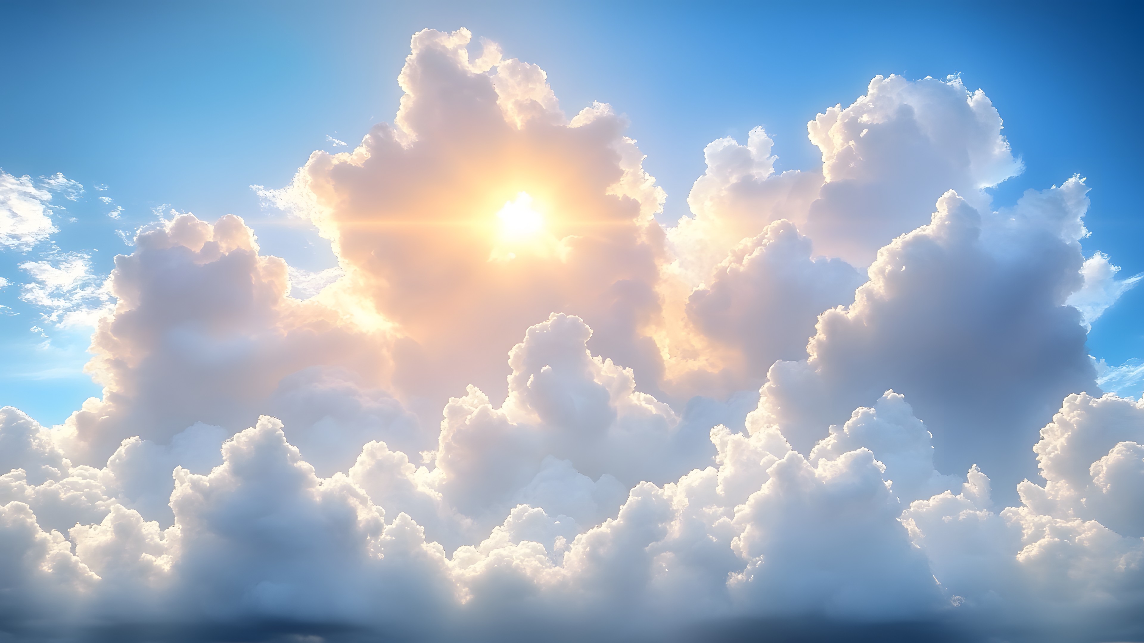 Cloud, Blue, Sky, Daytime, Cumulus, atmospheric phenomenon, Meteorological phenomenon, Sunlight