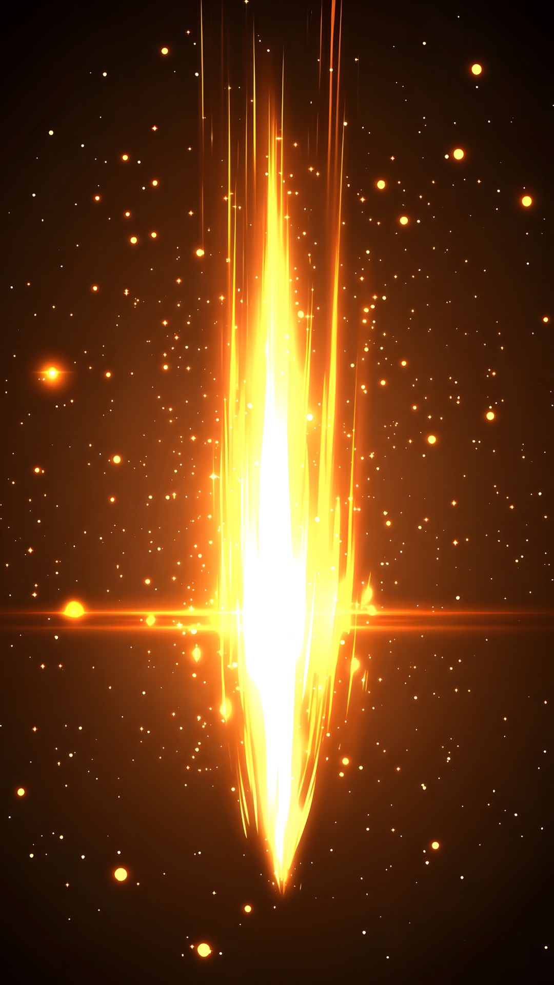 Yellow, Orange, Night, Darkness, Heat, Midnight, Graphics, Lens flare