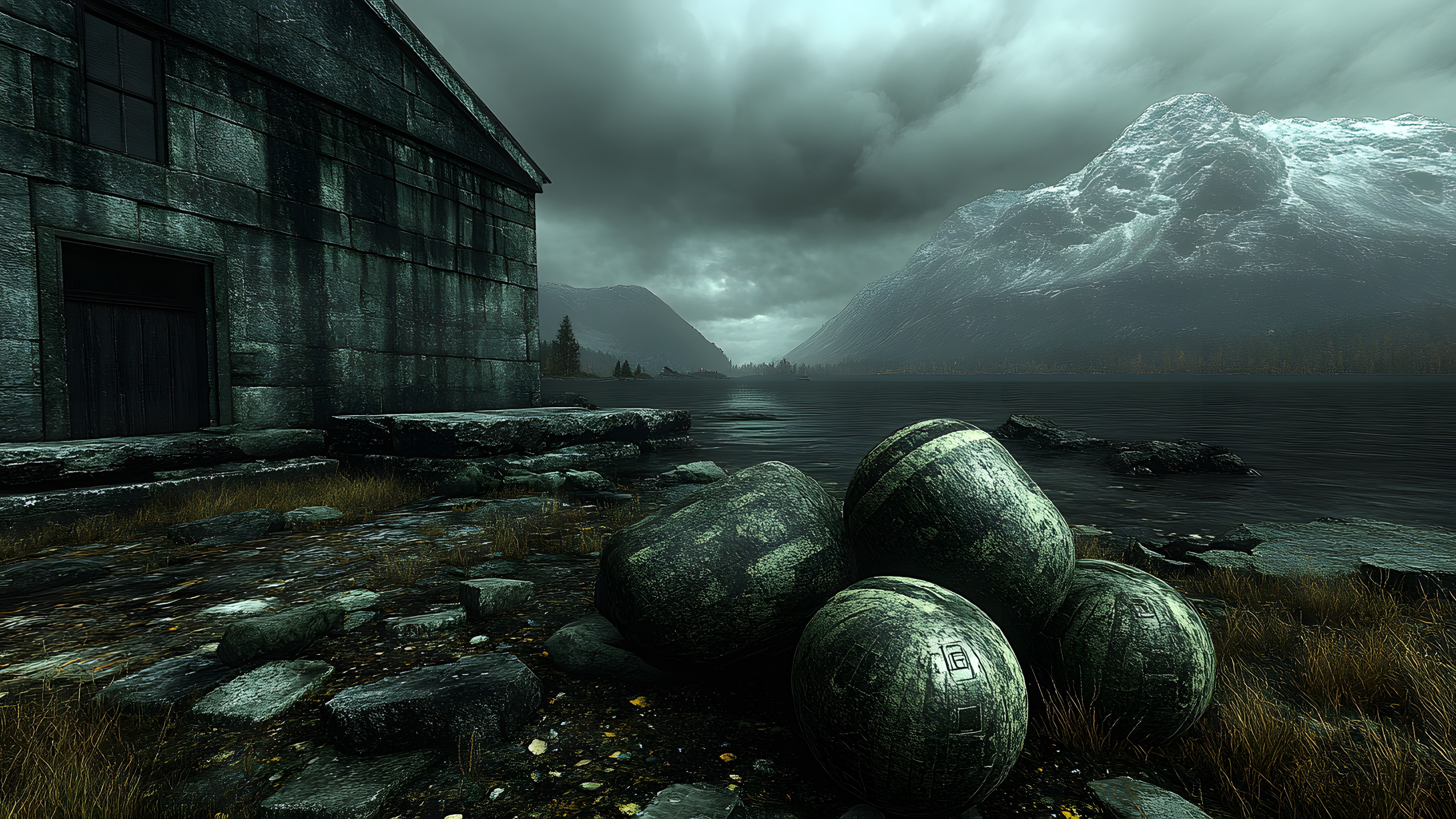Cloud, Meteorological phenomenon, Cumulus, Valley, Digital compositing, Storm, Panorama, Hut, Rubble
