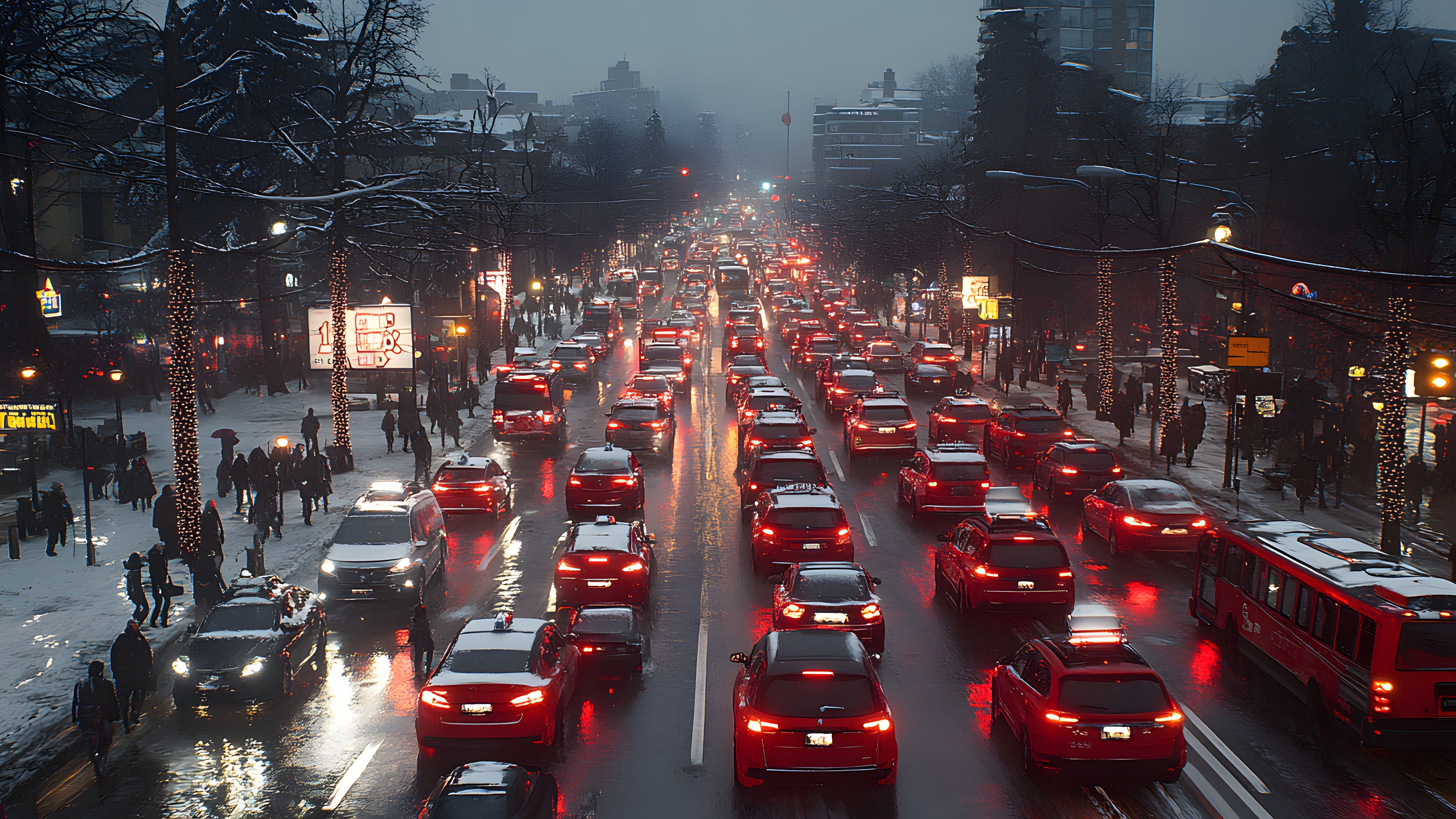 Car, Land vehicle, Mode of transport, Vehicle, Road, Automotive lighting, Transport, Motor vehicle, Traffic congestion, Traffic, Urban area, City, Automotive Exterior, Street, Metropolitan area, Highway, Thoroughfare, Metropolis, Night, Electricity