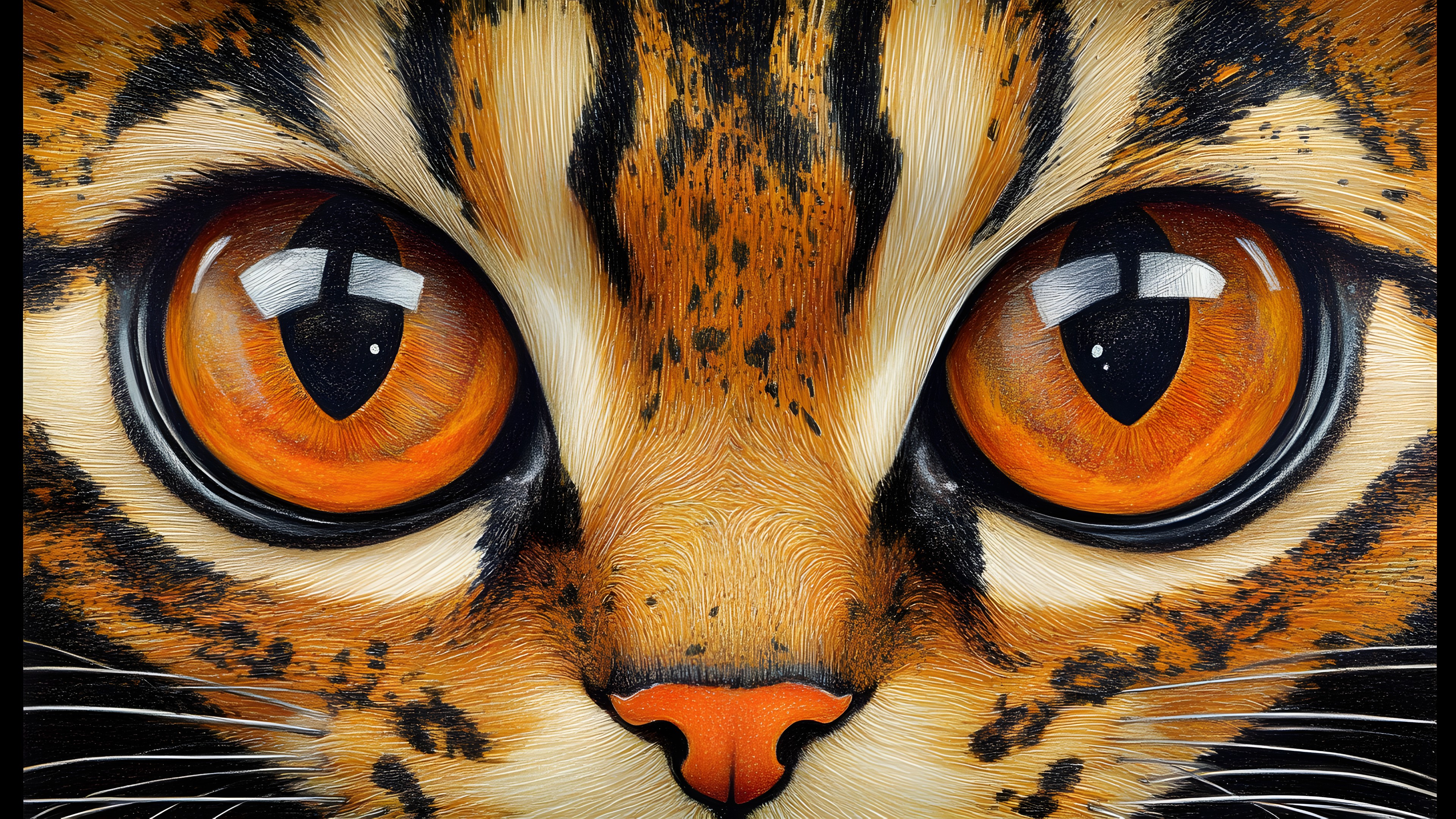 Felidae, Facial expression, Whiskers, Snout, Carnivores, Terrestrial animal, Wildlife, Panthera, Fur, Felinae, Cat, Paint, Graphics