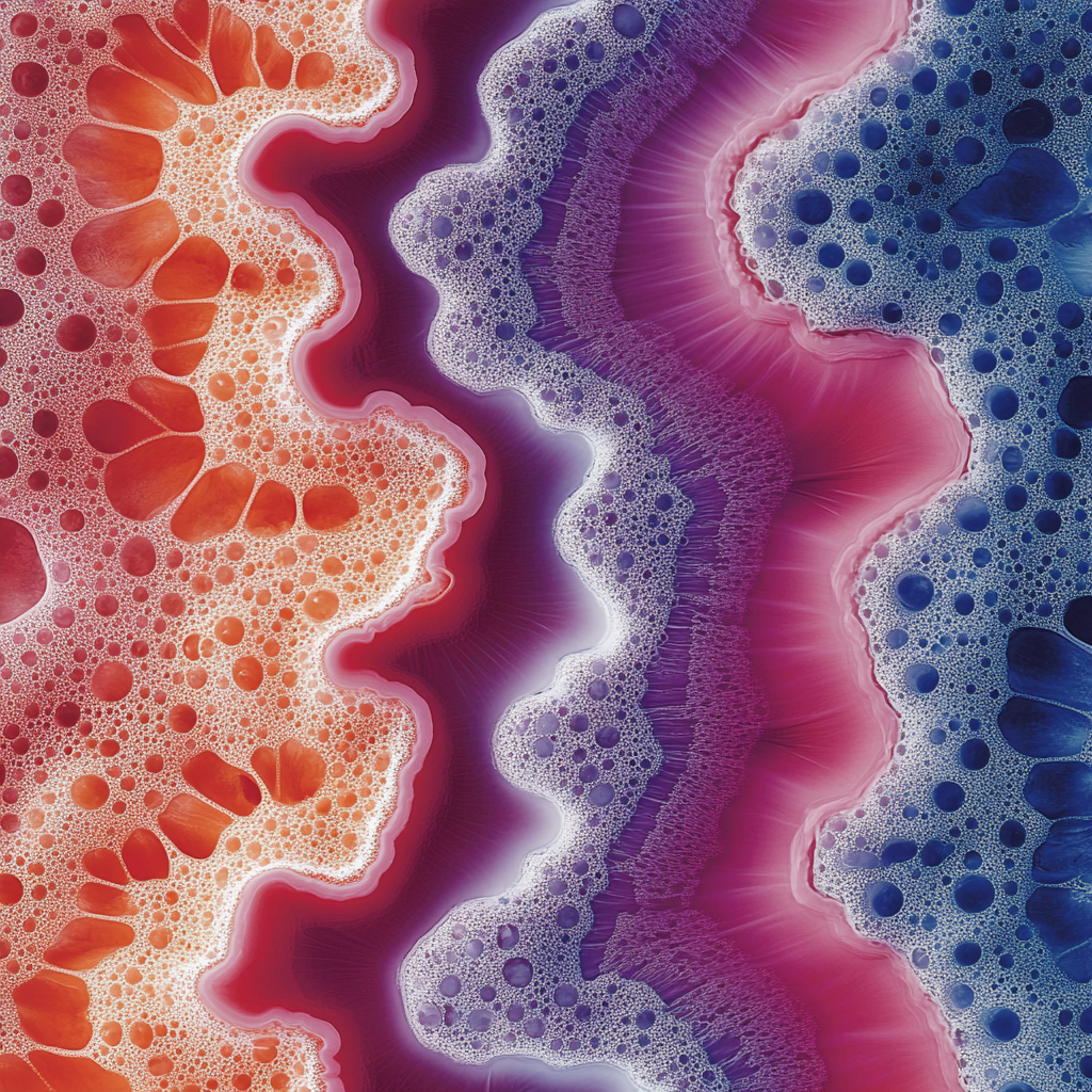 Red, Pink, Orange, Close-up, Fractal art