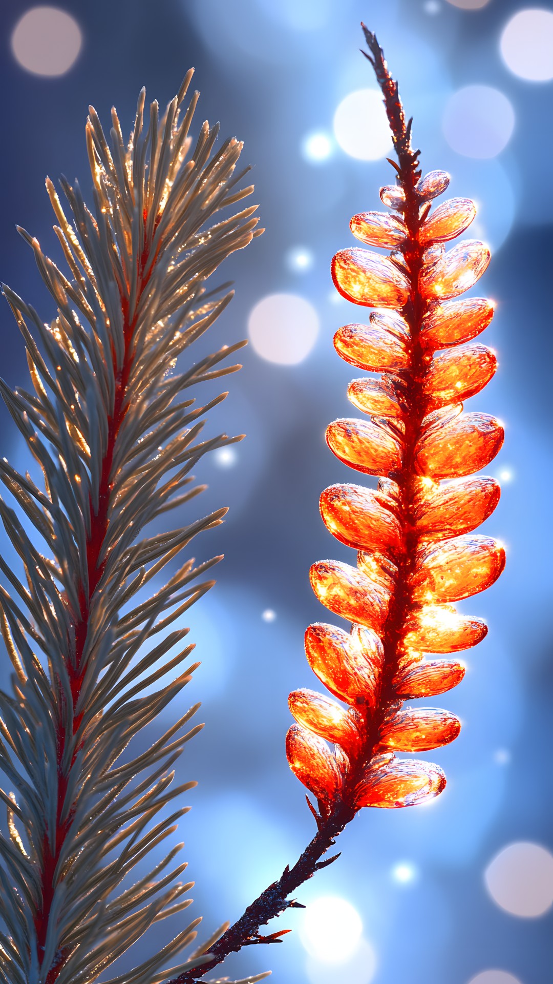 Red, Close-up, Macro photography, Conifers, Pine family, Fir