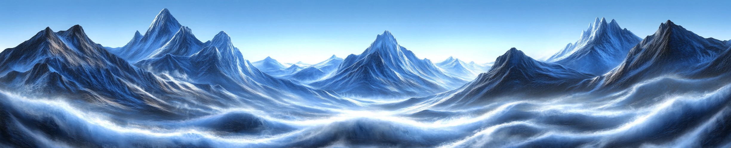 Panorama, Wave, Glacial landform