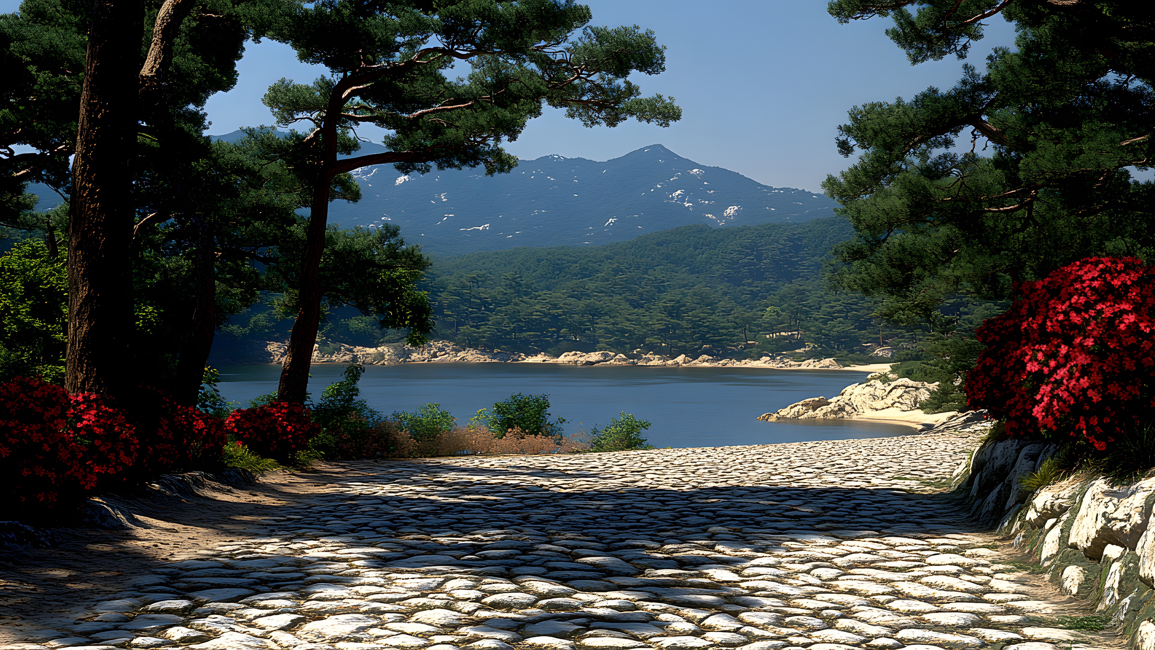 Natural landscape, Hill, Bank, Mountain range, Lake, Hill station, Coast, Shore, Mountain river, Ridge, Reservoir, Valley, Lake District, Walkway, Tropics, Cobblestone, Loch, Bay, Sound, Flagstone